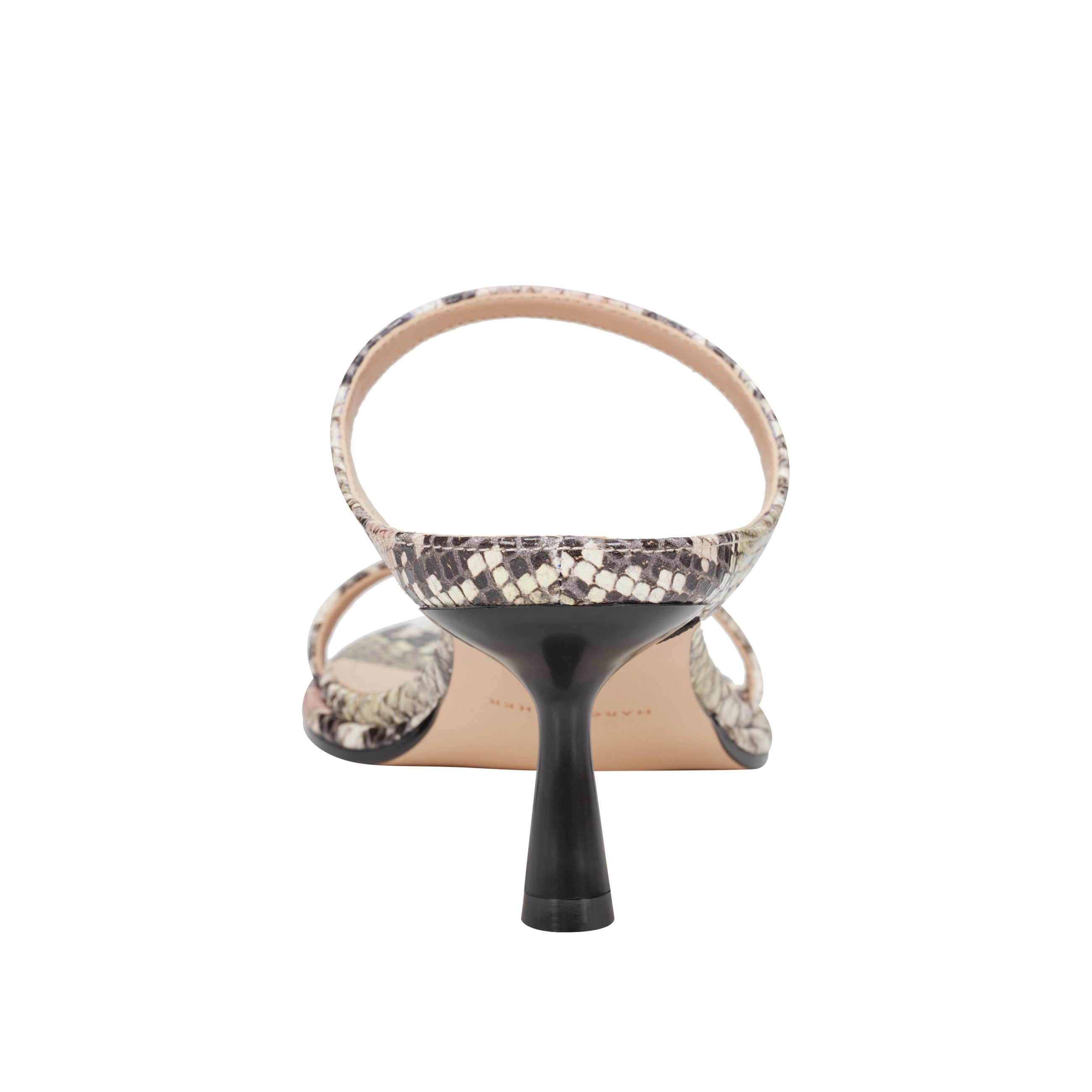 Marc Fisher Alonde Heeled Slide Sandal | Natural Snake