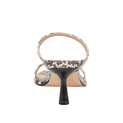 Marc Fisher Alonde Heeled Slide Sandal | Natural Snake