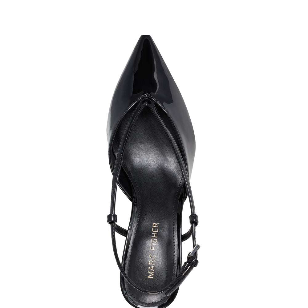 Marc Fisher Avila Slingback Pump | Black Patent