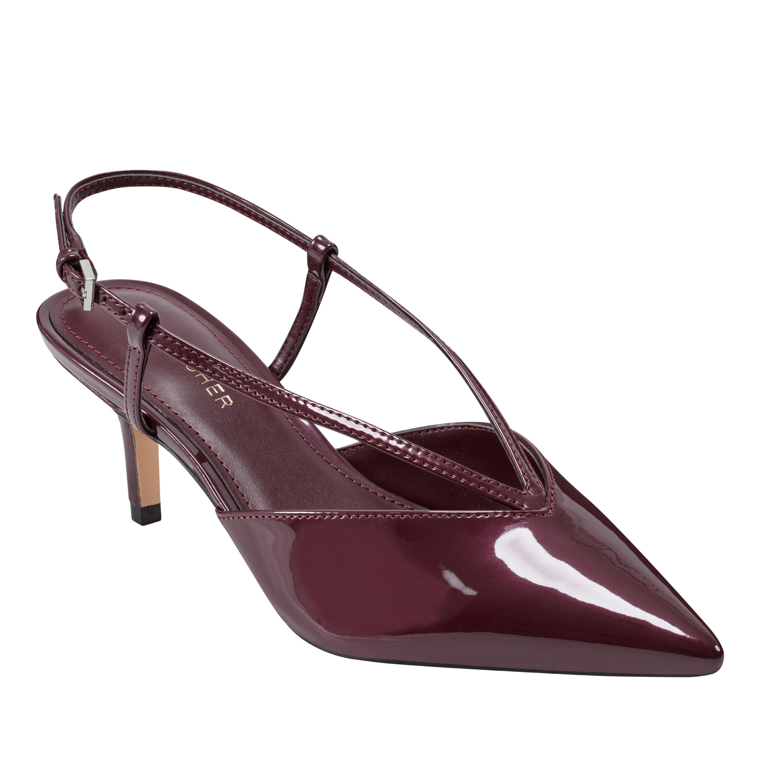 Marc Fisher Avila Slingback Pump | Merlot Patent
