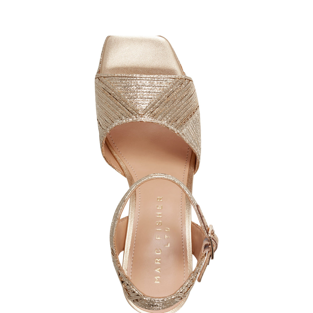 Marc Fisher Calyn Platform Sandal | Gold