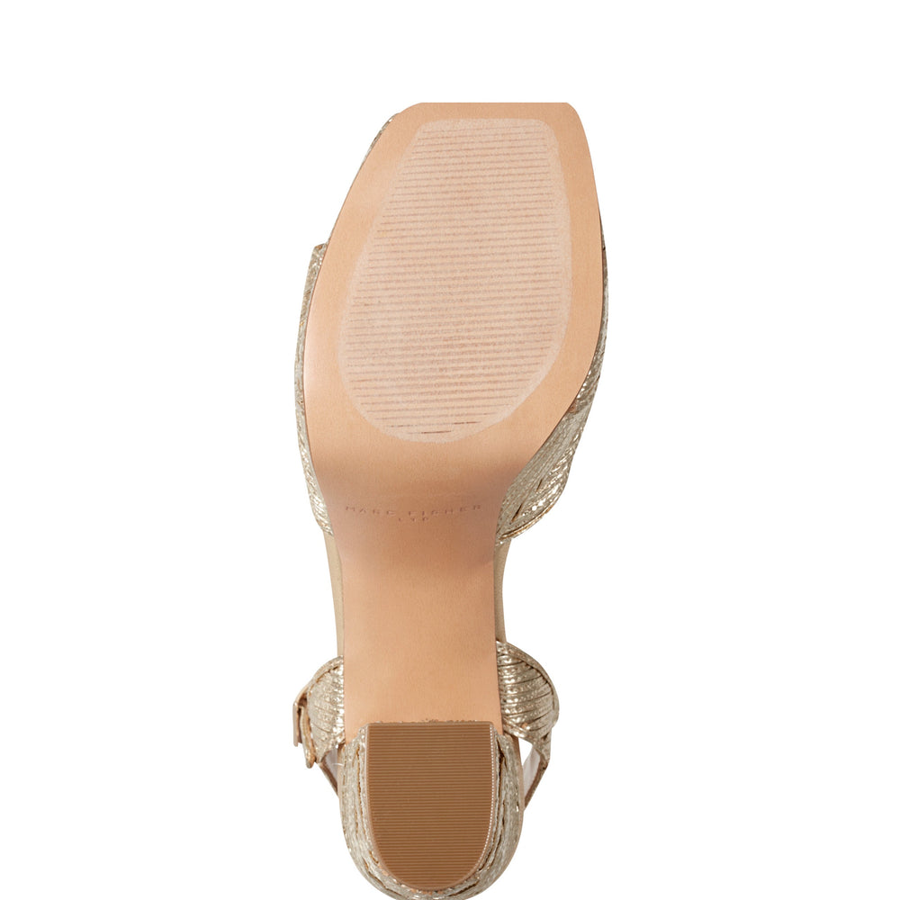 Marc Fisher Calyn Platform Sandal | Gold