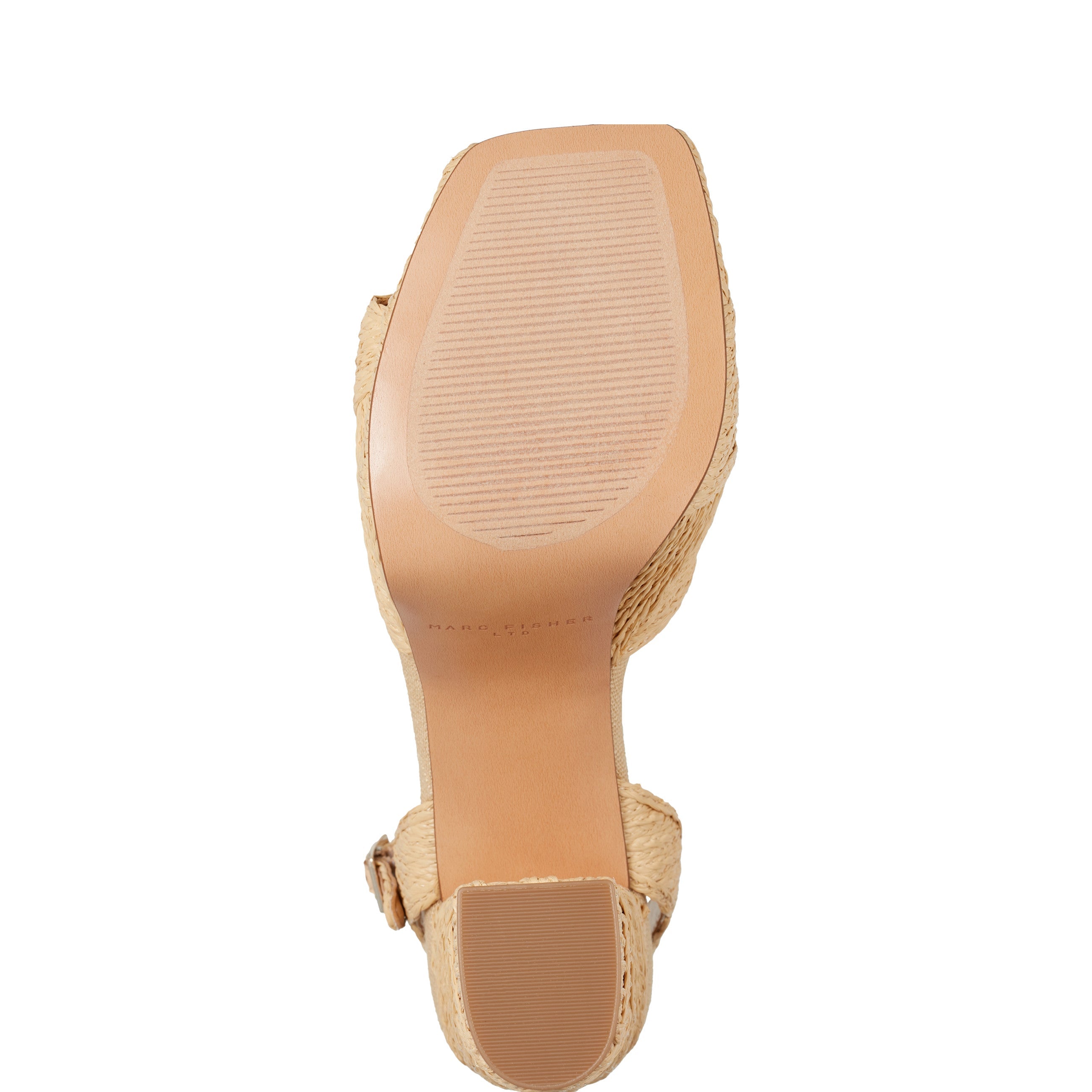 Marc Fisher Calyn Platform Sandal | Natural Raffia
