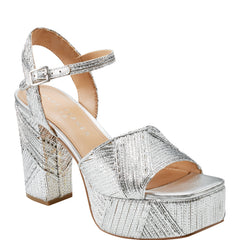 Marc Fisher Calyn Platform Sandal | Silver