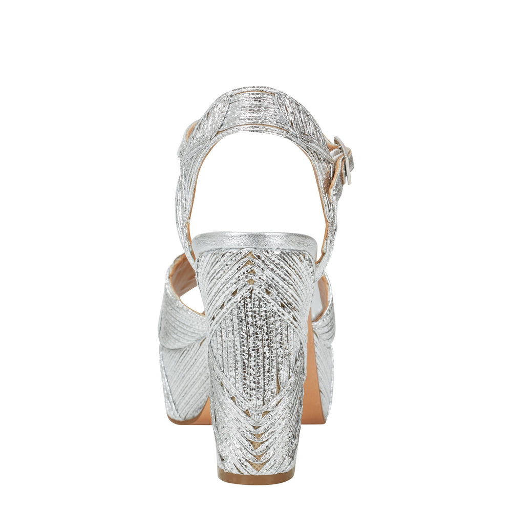 Marc Fisher Calyn Platform Sandal | Silver