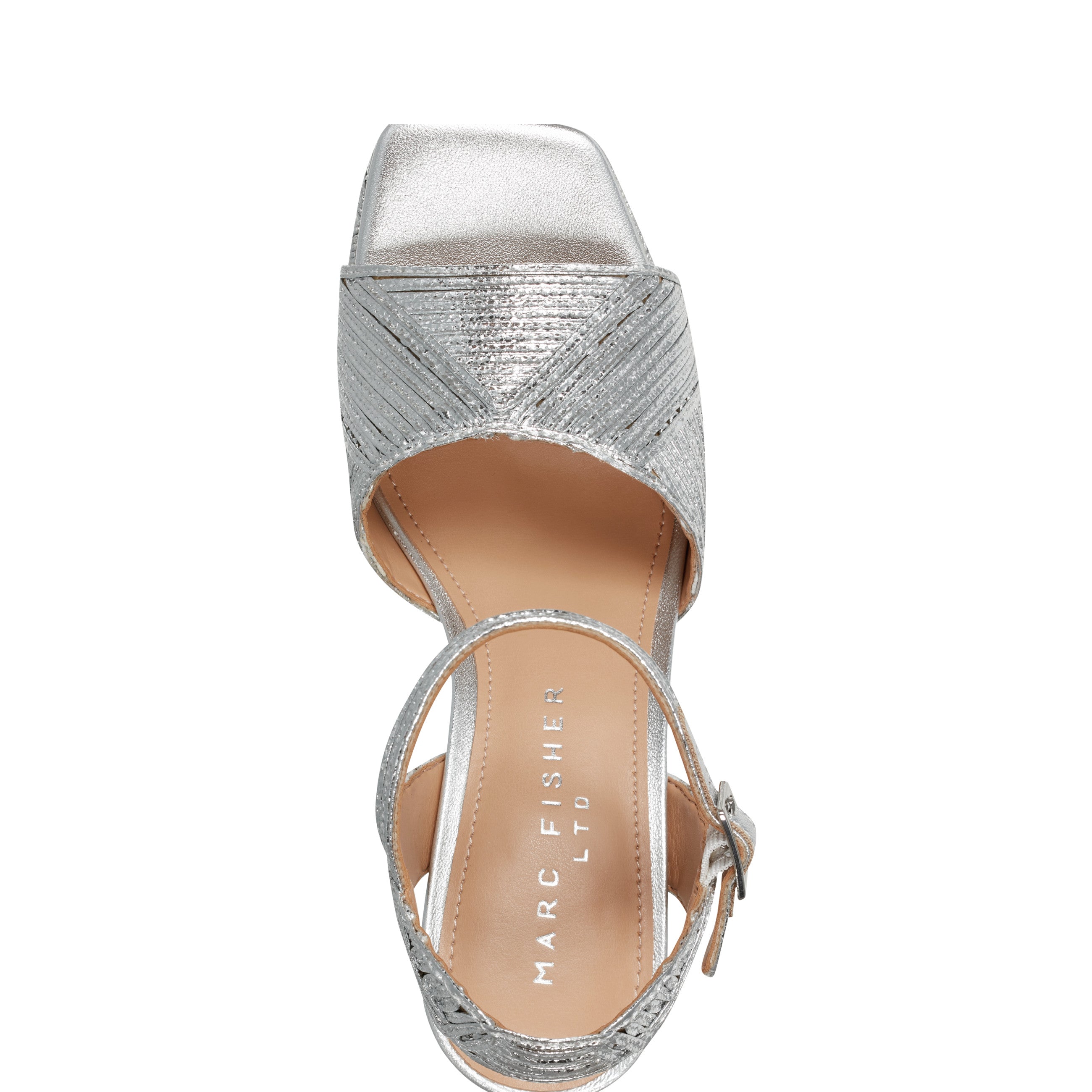 Marc Fisher Calyn Platform Sandal | Silver