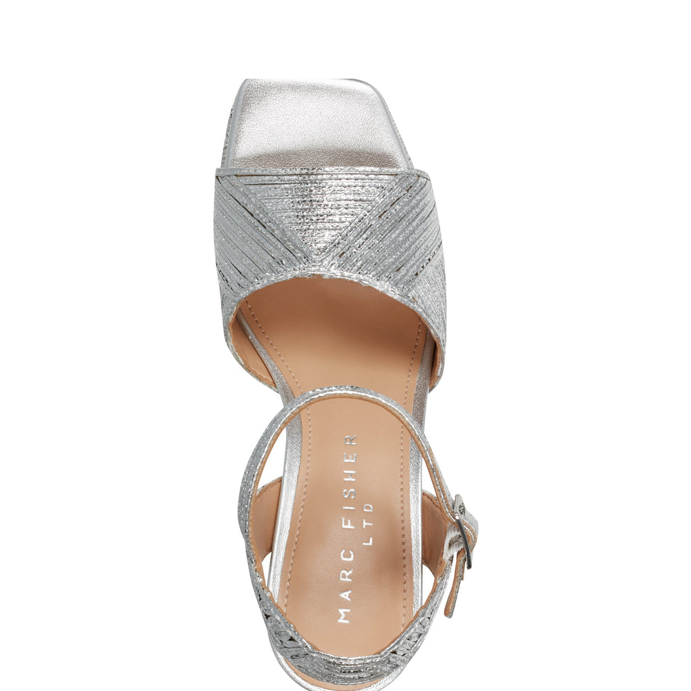 Marc Fisher Calyn Platform Sandal | Silver