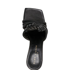 Marc Fisher Dru Knotted Slide Sandal | Black