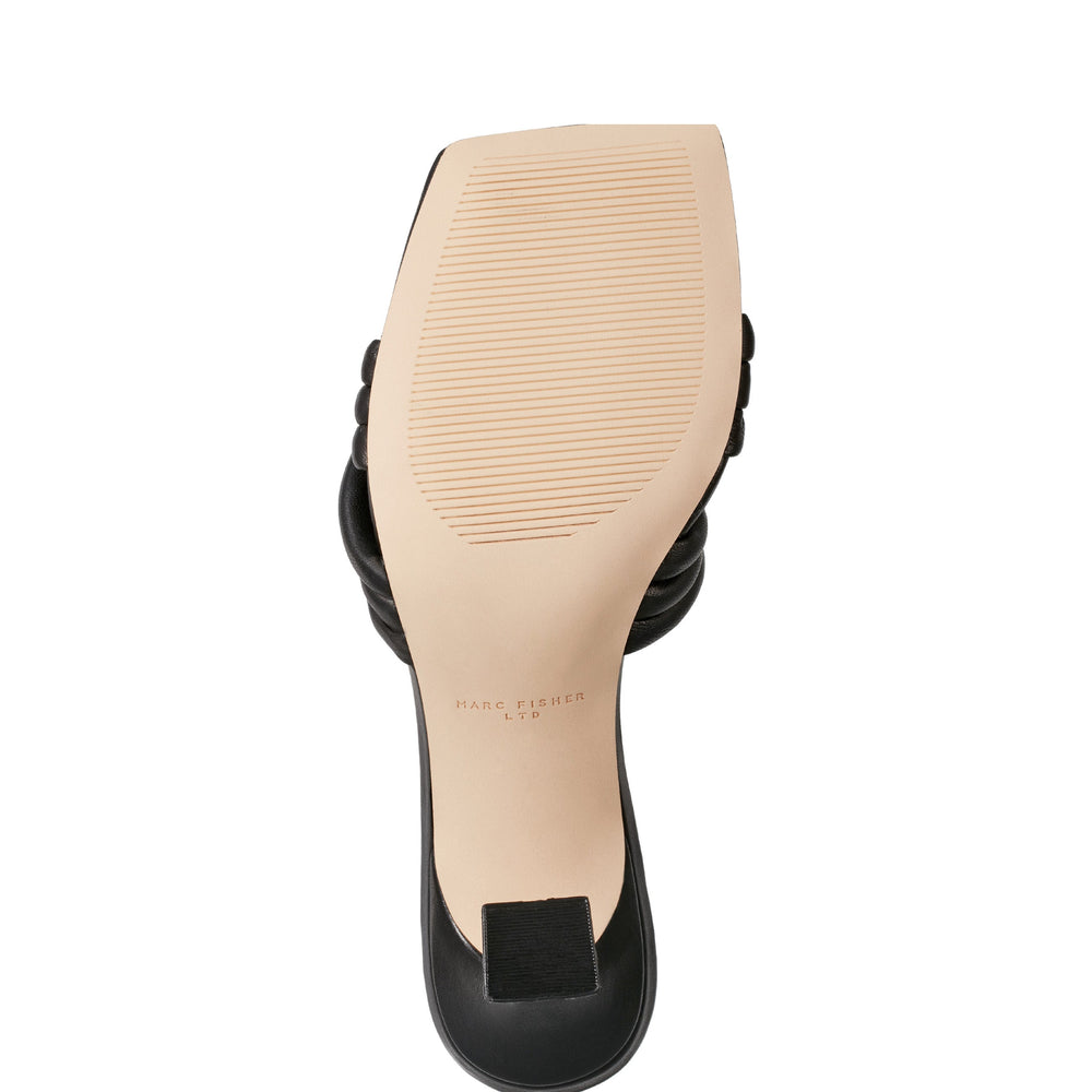 Marc Fisher Dru Knotted Slide Sandal | Black