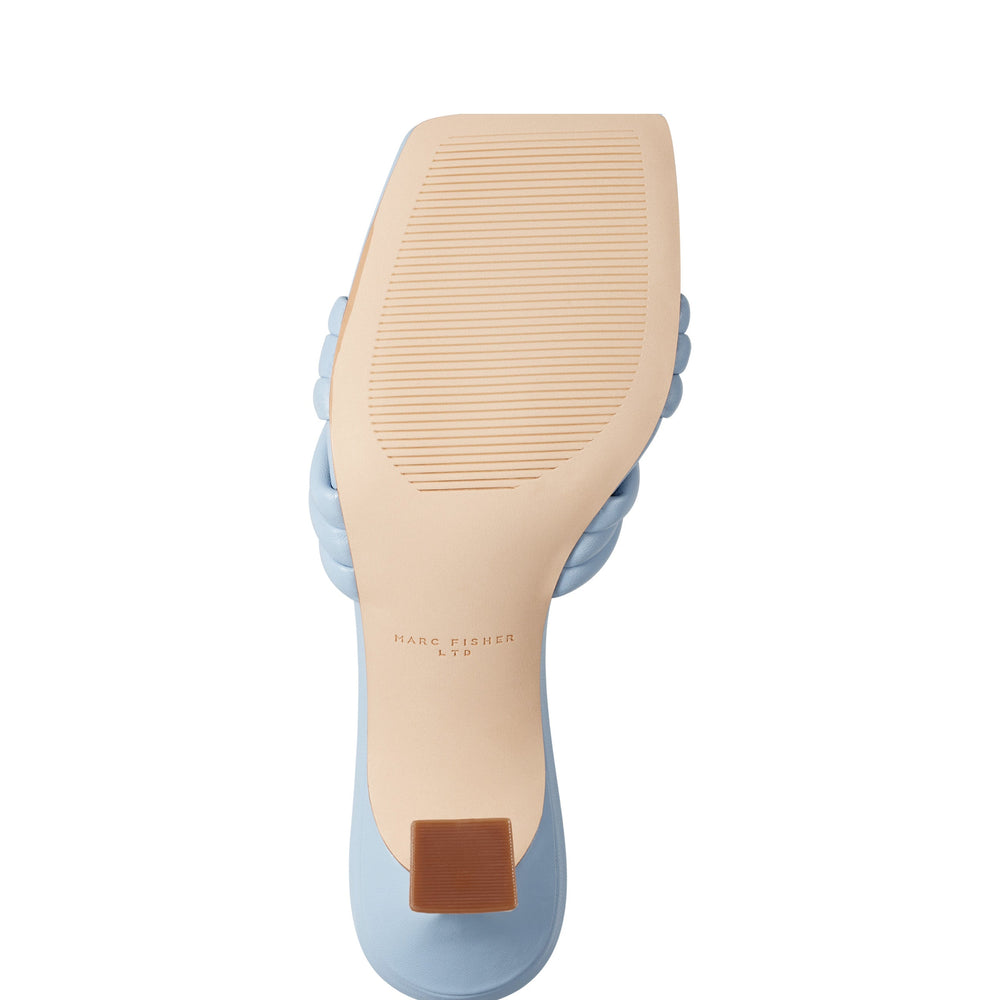 Marc Fisher Dru Knotted Slide Sandal | Light Blue