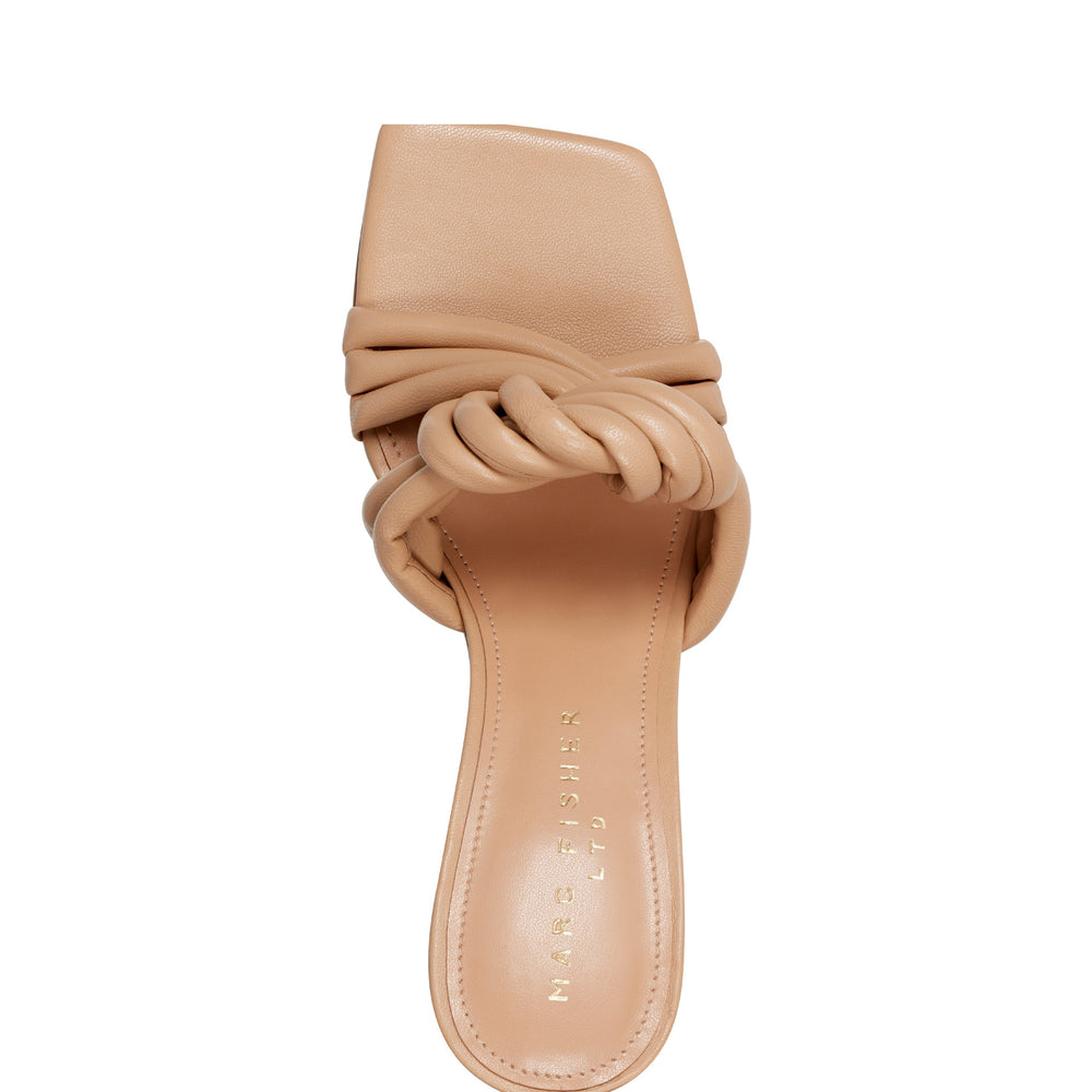 Marc Fisher Dru Knotted Slide Sandal | Natural