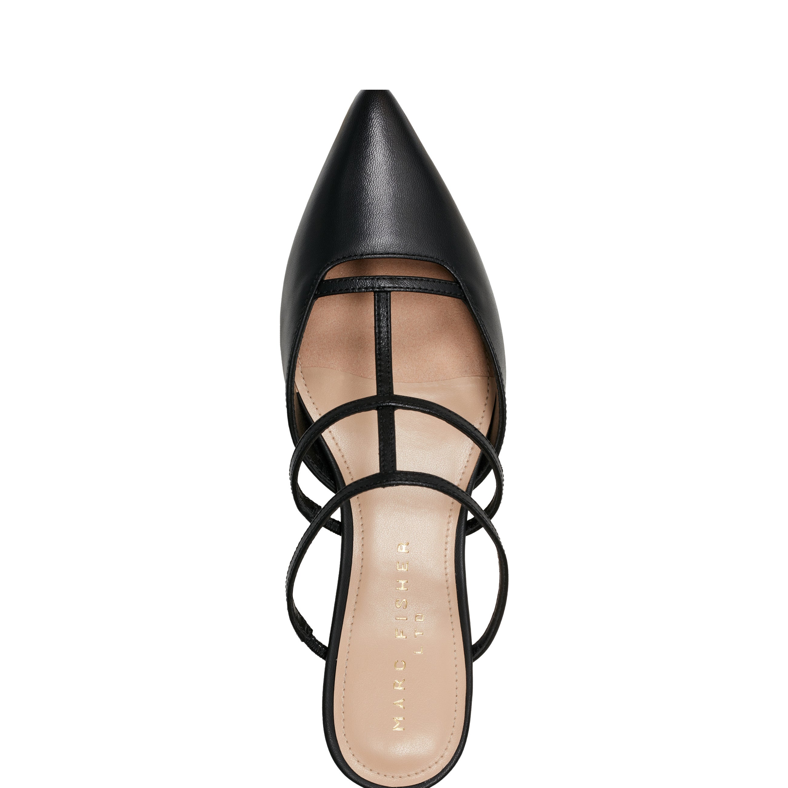 Marc Fisher Kodie Caged Strappy Pump | Black Leather