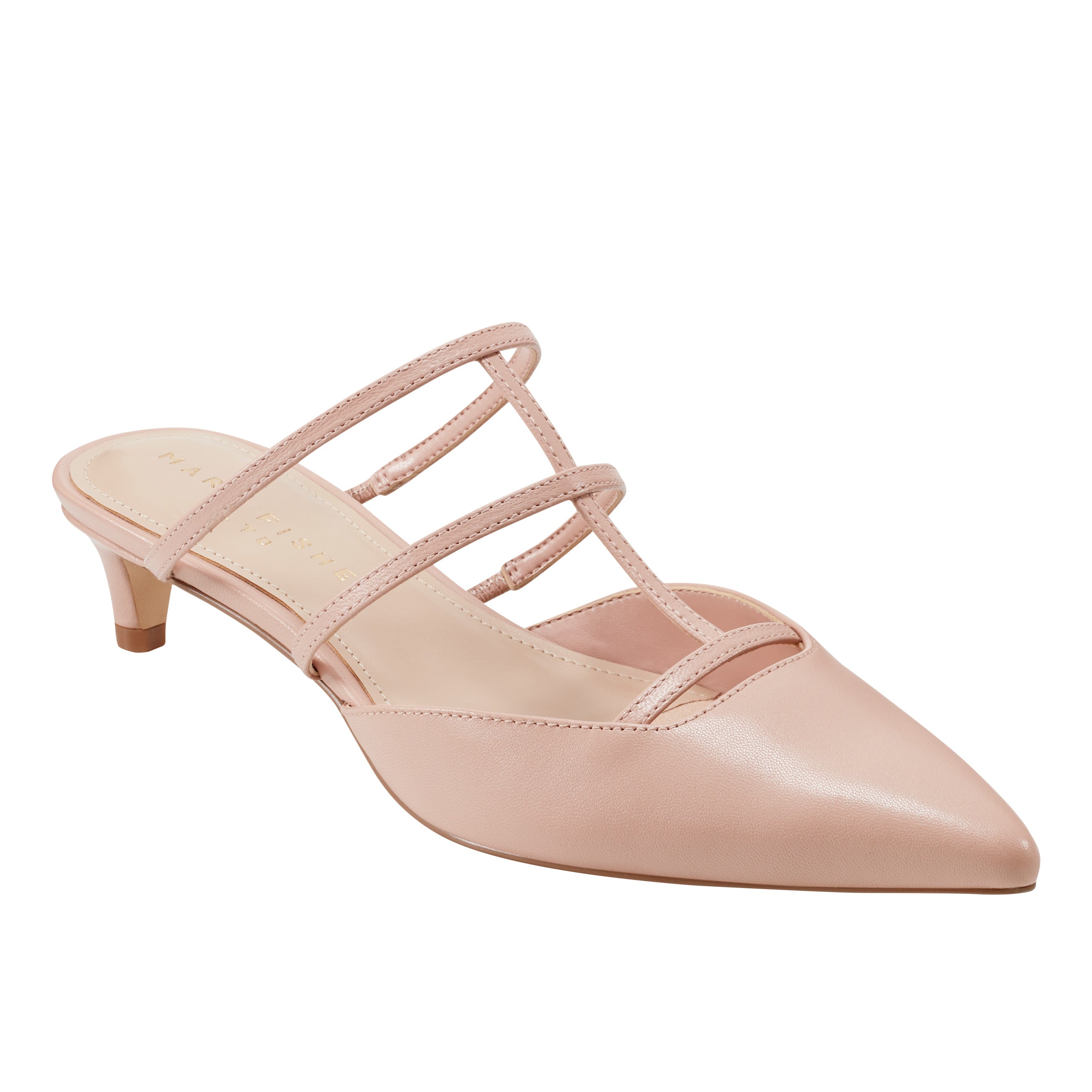Marc Fisher Kodie Caged Strappy Pump | Natural Leather