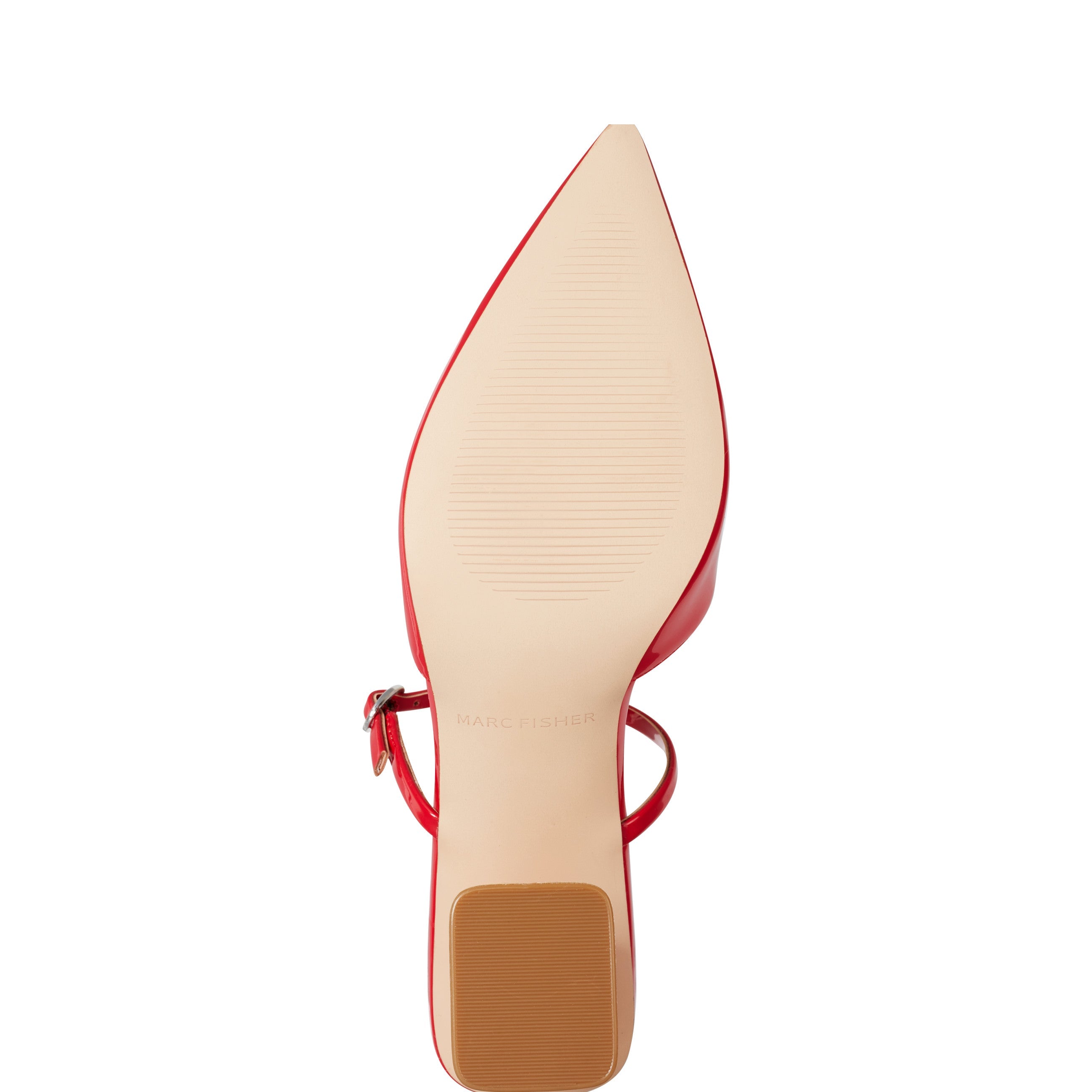 Marc Fisher Lakey Heeled Mule | Red Patent