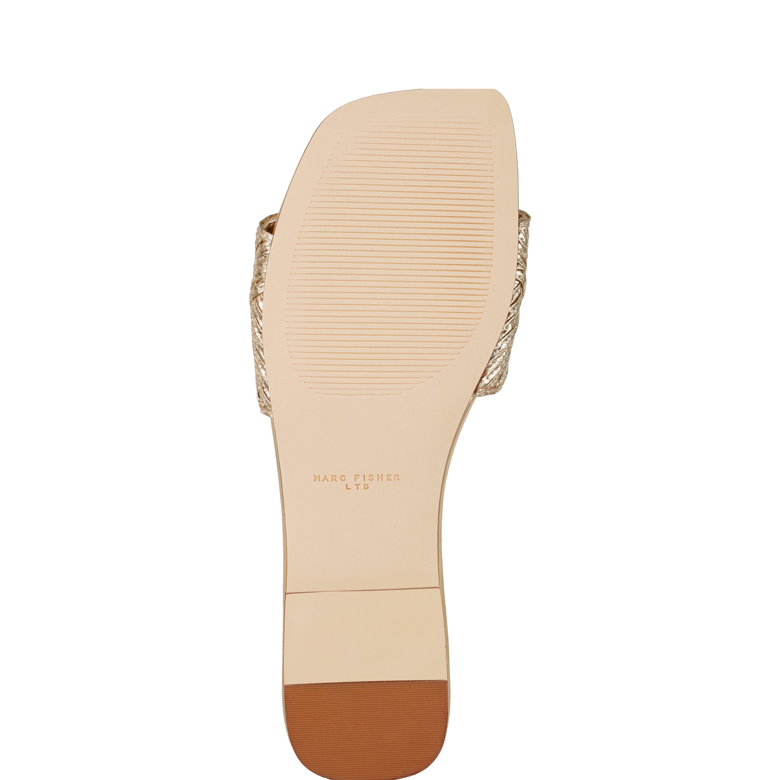 Marc Fisher Murphy Flat Sandal | Gold