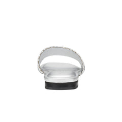 Marc Fisher Murphy Flat Sandal | Silver