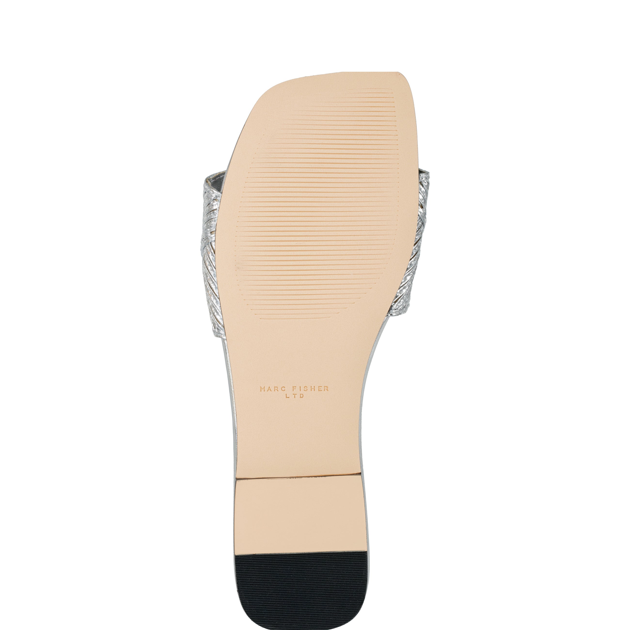 Marc Fisher Murphy Flat Sandal | Silver