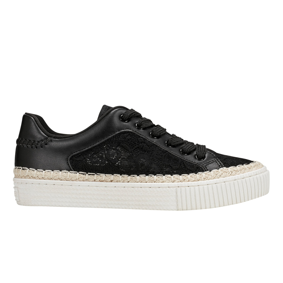 Marc Fisher Spryng Platform Laceup Sneaker | Black/Lace