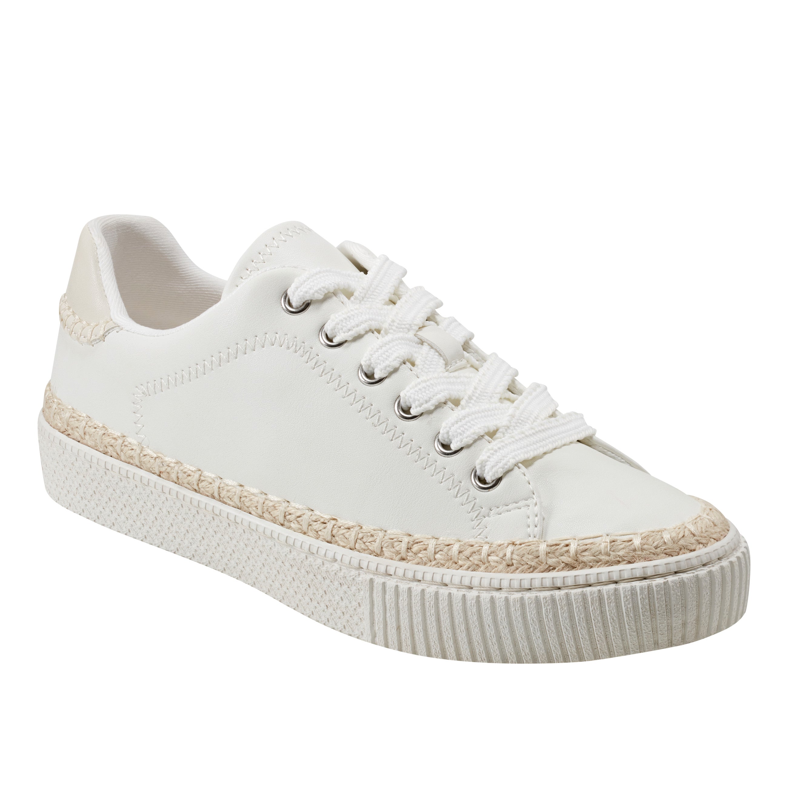 Marc Fisher Spryng Platform Laceup Sneaker | Chic Cream