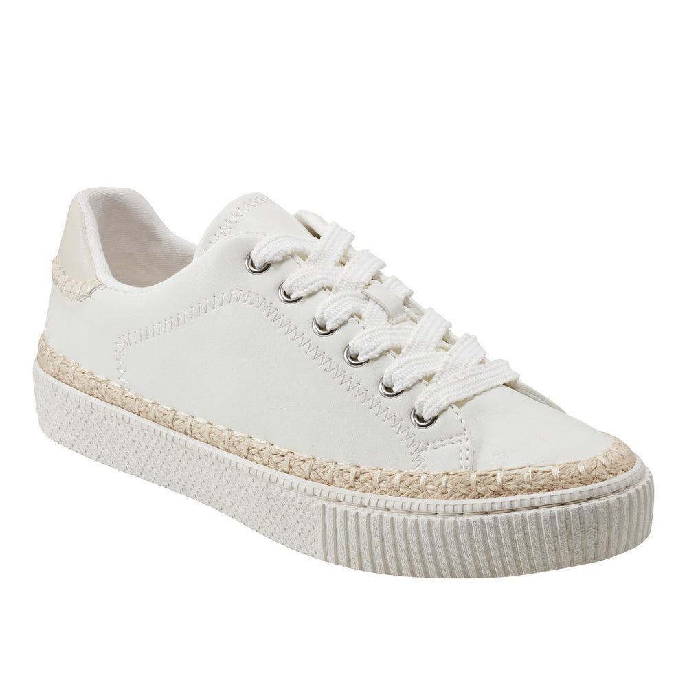 Marc Fisher Spryng Platform Laceup Sneaker | Chic Cream