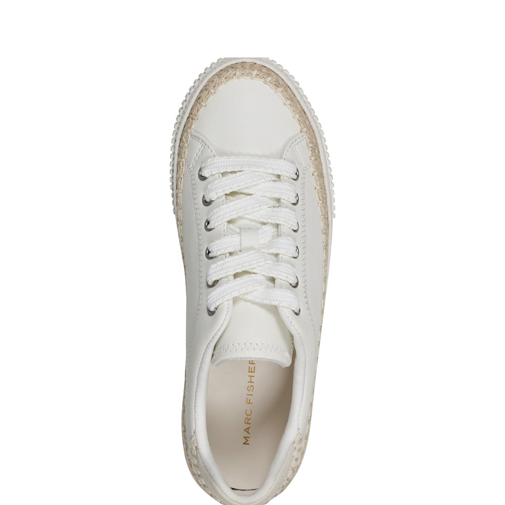 Marc Fisher Spryng Platform Laceup Sneaker | Chic Cream