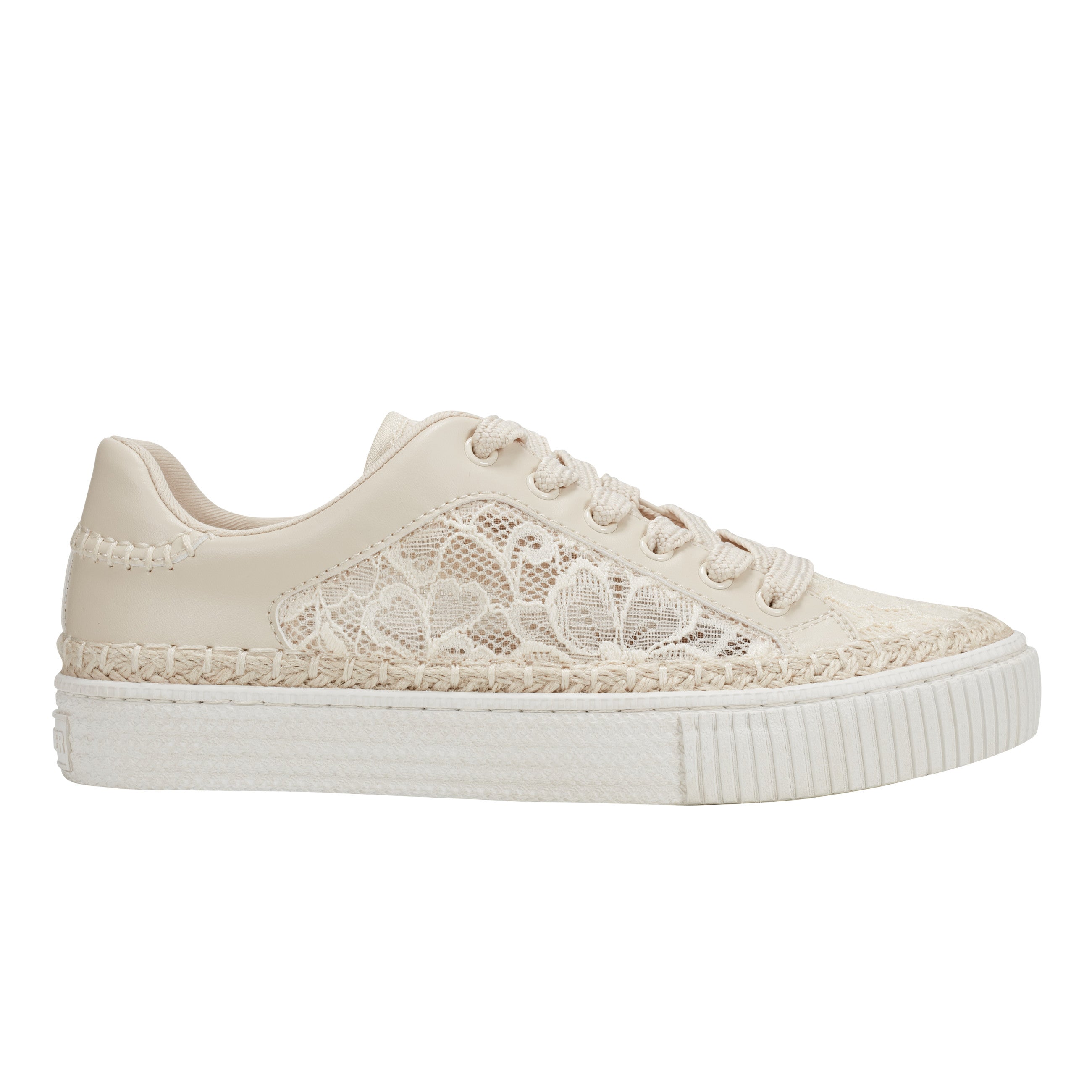 Marc Fisher Spryng Platform Laceup Sneaker | Natrual/Lace