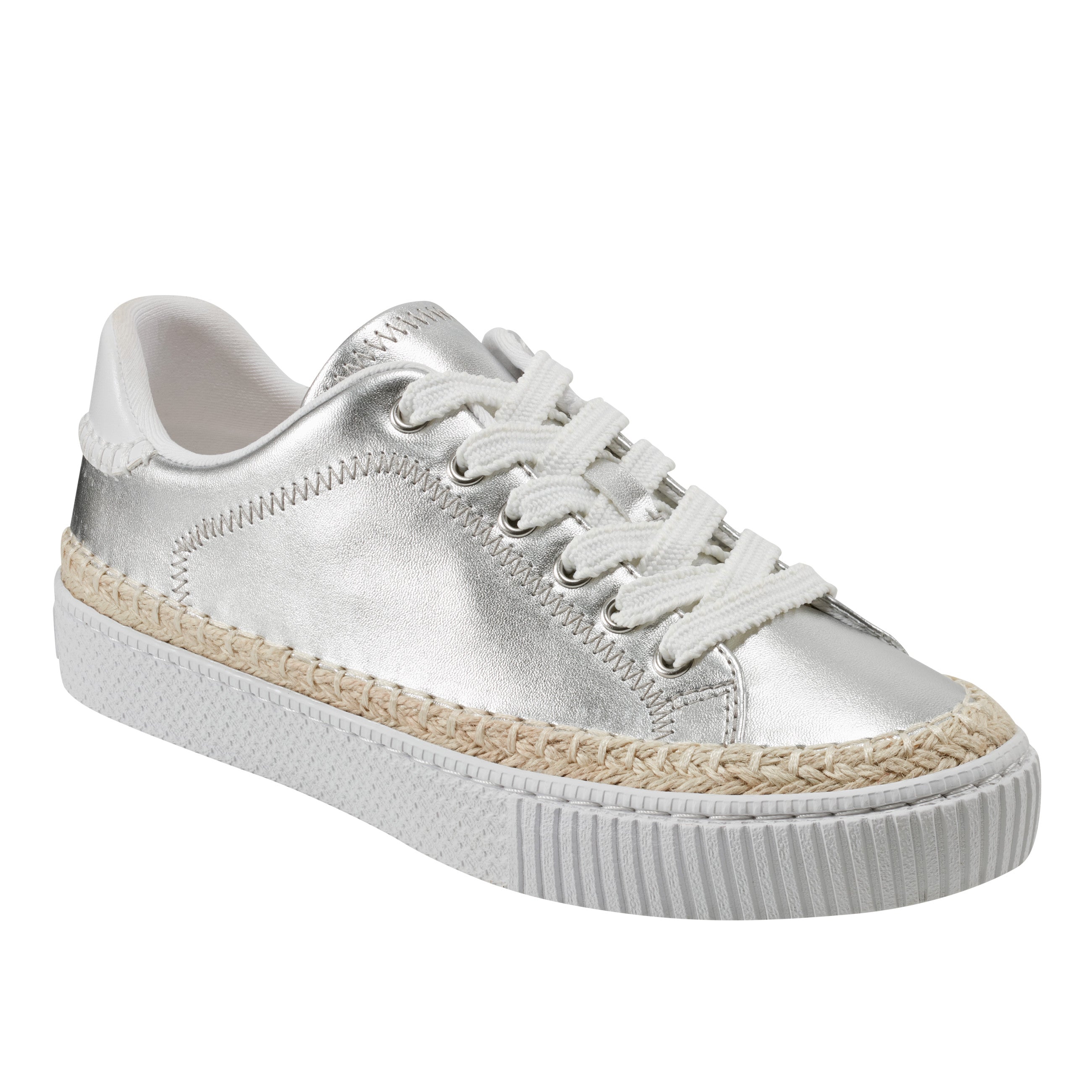 Marc Fisher Spryng Platform Laceup Sneaker | Silver
