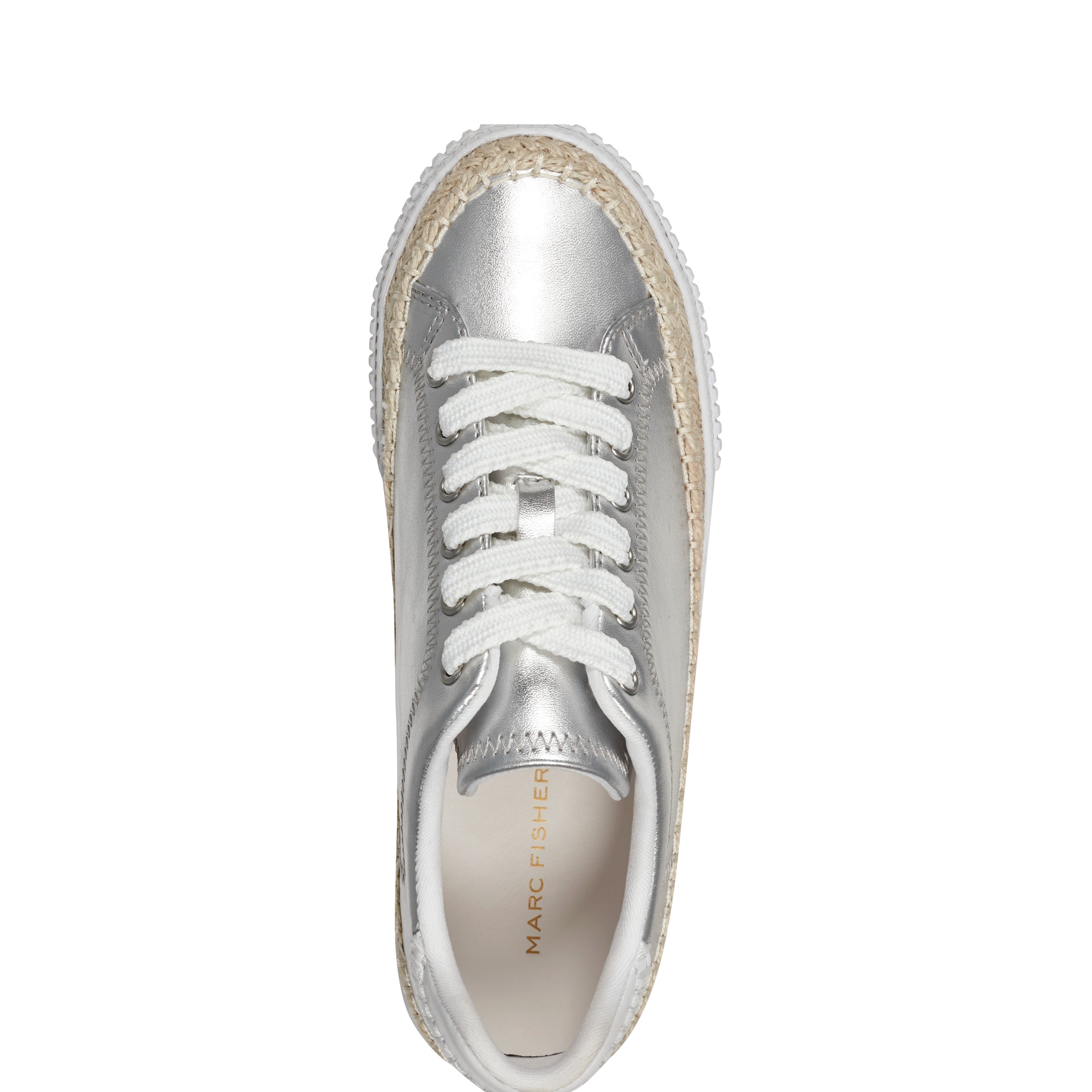 Marc Fisher Spryng Platform Laceup Sneaker | Silver