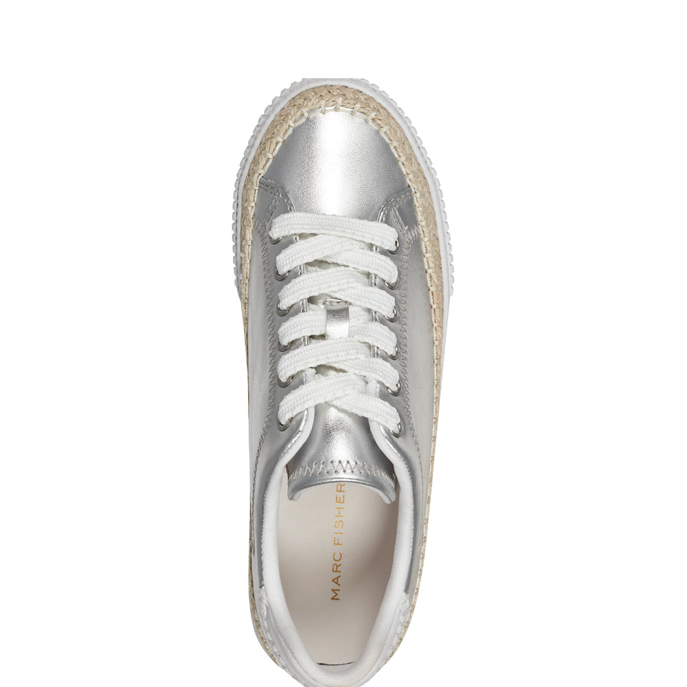 Marc Fisher Spryng Platform Laceup Sneaker | Silver