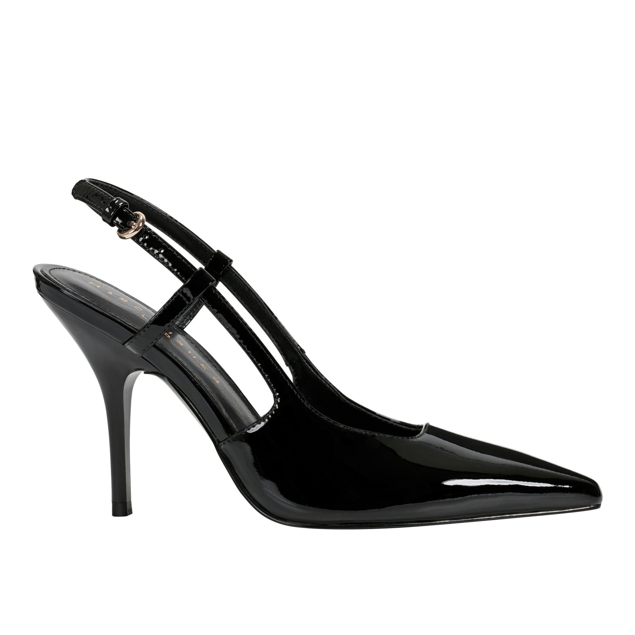 Marc Fisher Torry Slingback Pump | Black Patent Leather
