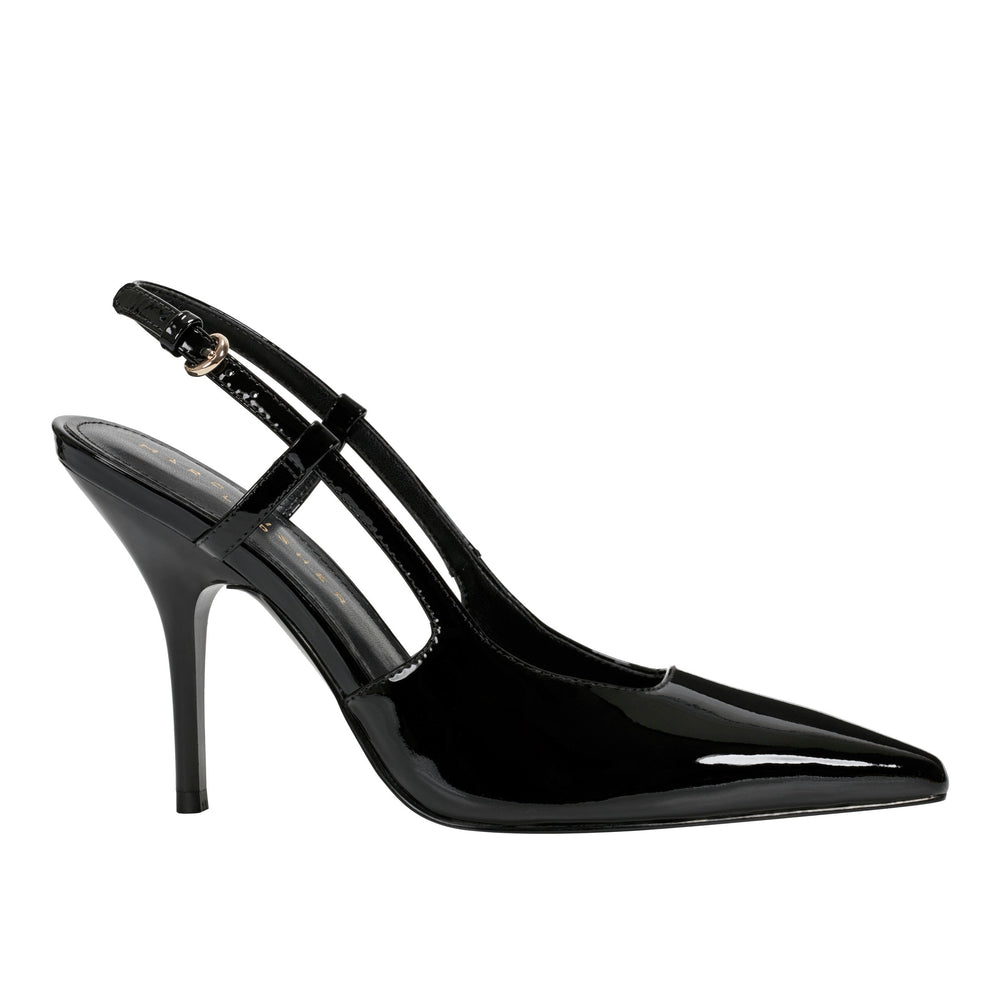Marc Fisher Torry Slingback Pump | Black Patent Leather