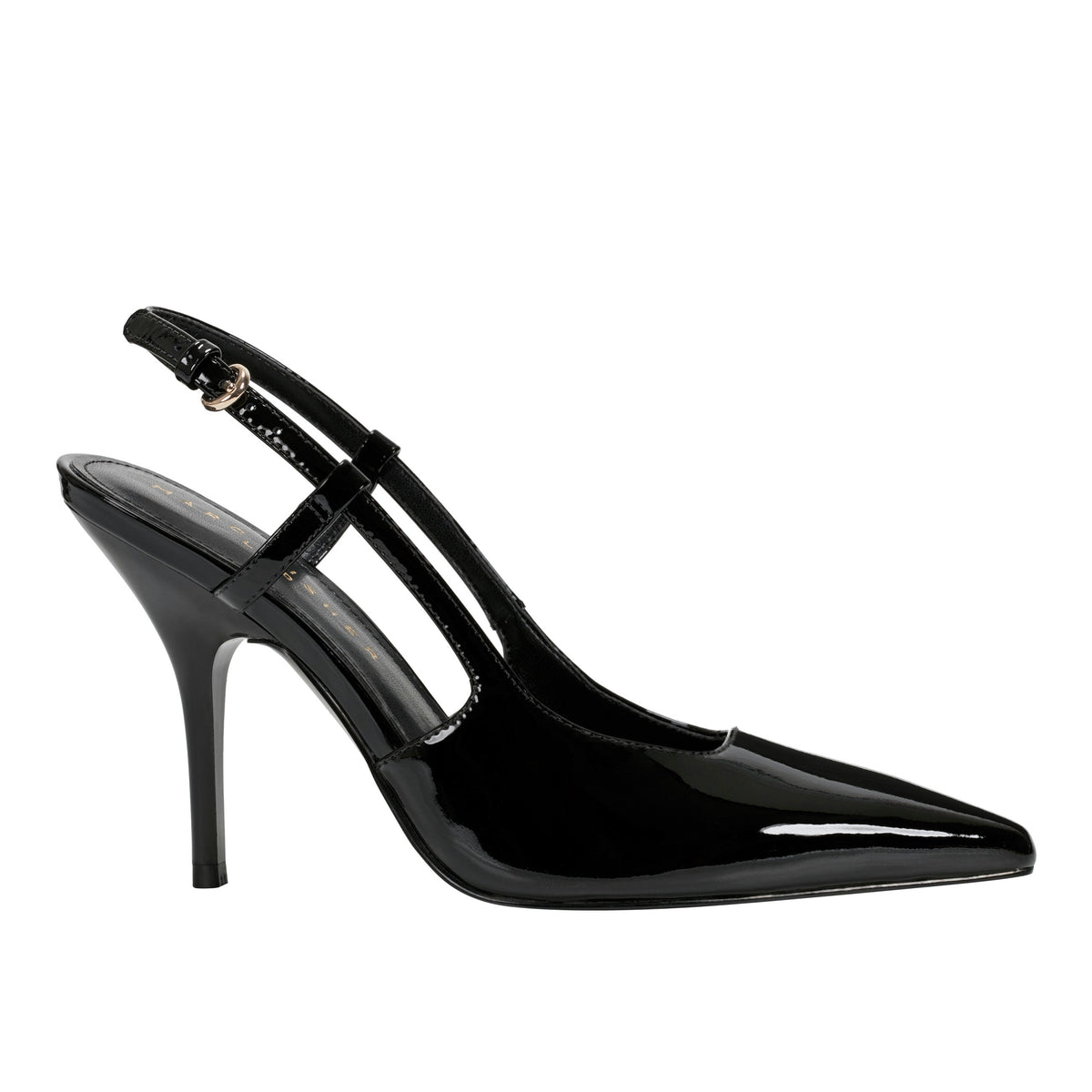 Marc Fisher Torry Slingback Pump | Black Patent Leather