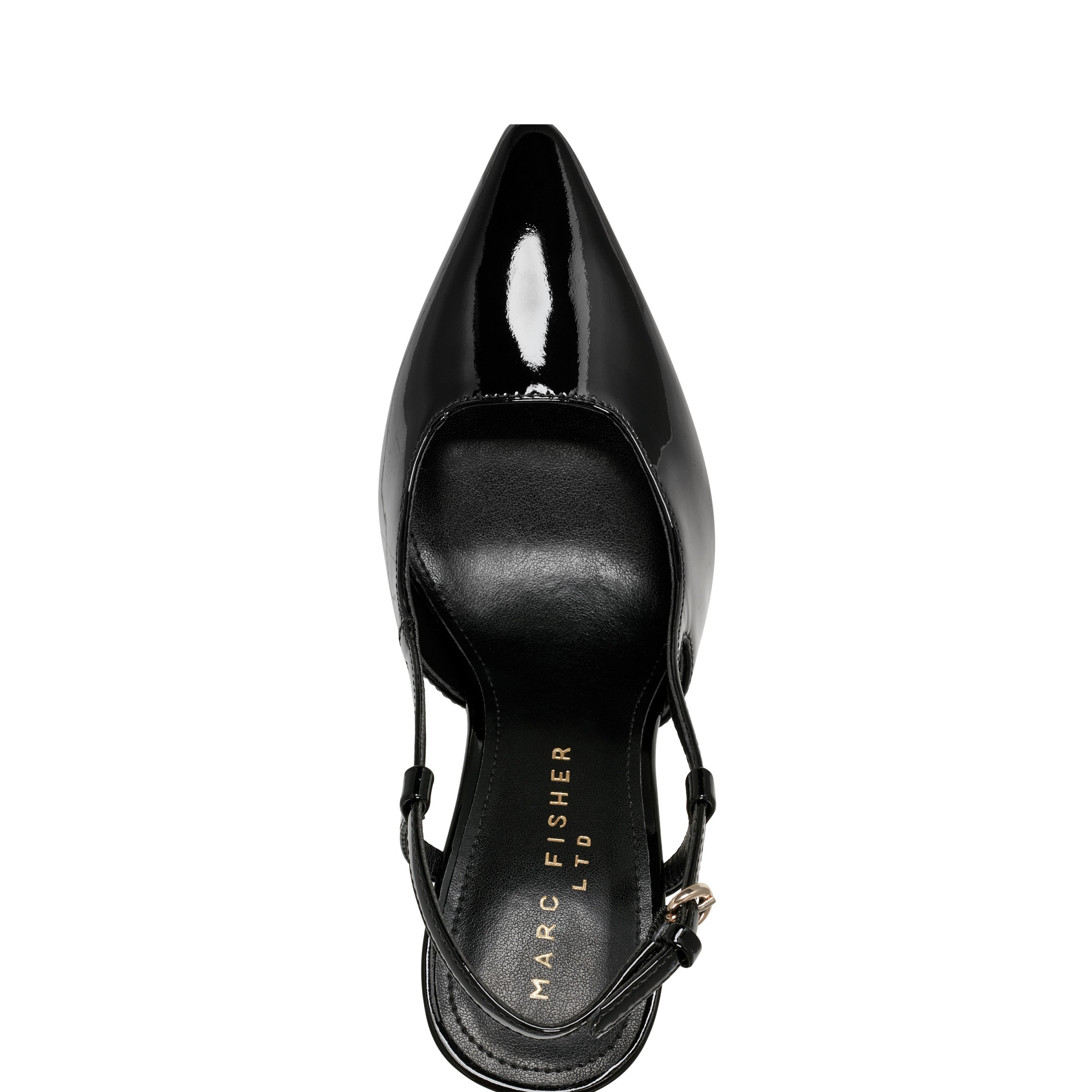 Marc Fisher Torry Slingback Pump | Black Patent Leather