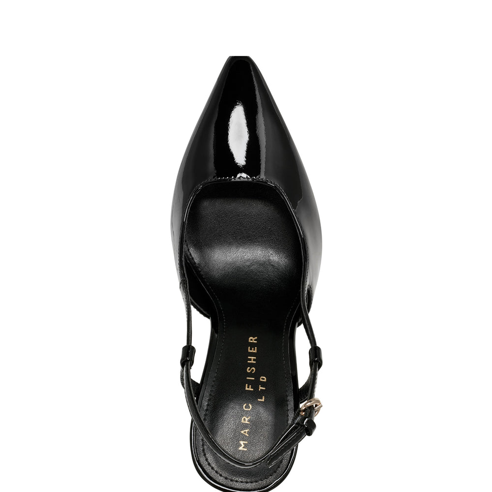 Marc Fisher Torry Slingback Pump | Black Patent Leather