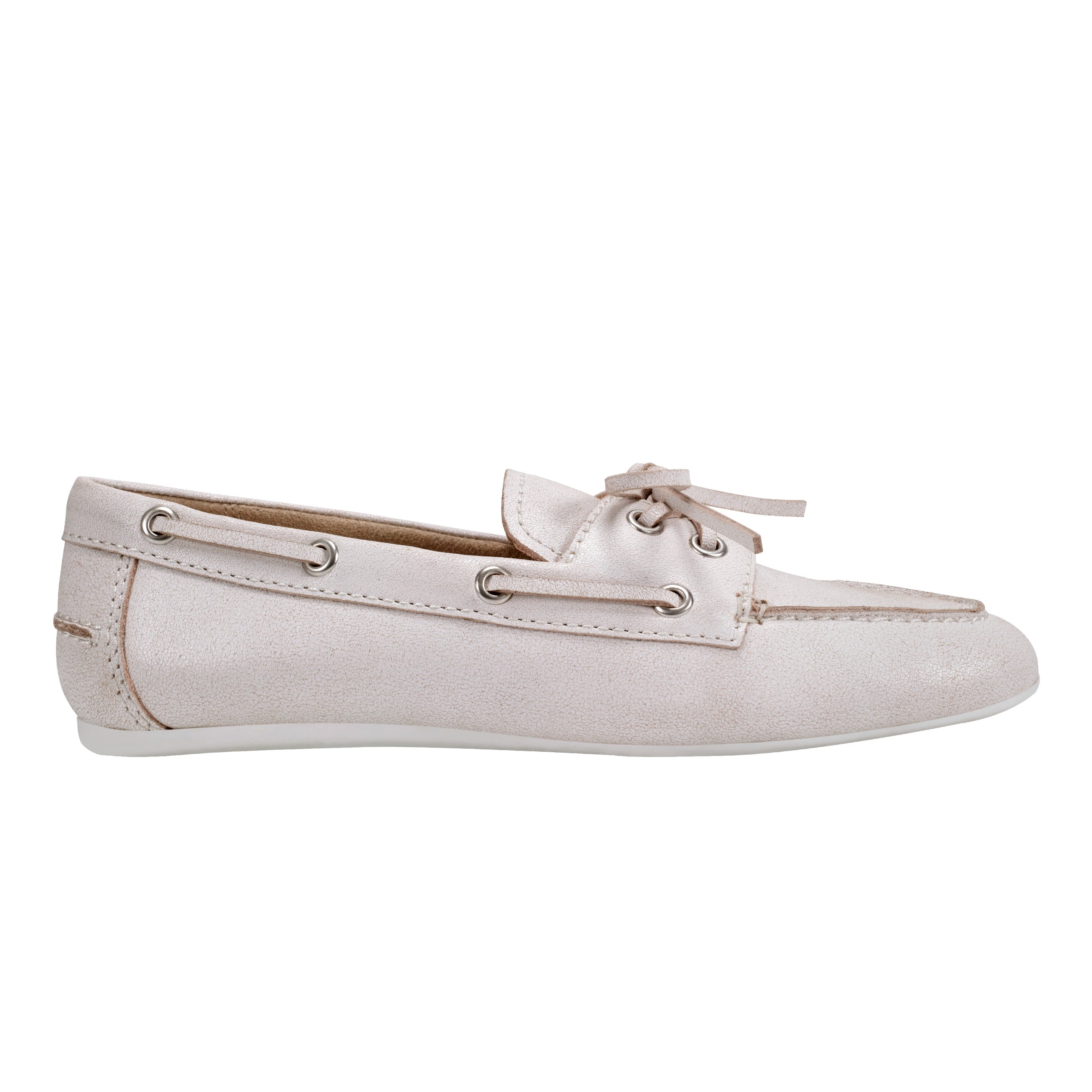 Marc Fisher Uleena Boat Shoe In Light Natural Leather V Uleena Lna04 | Light Natural Leather