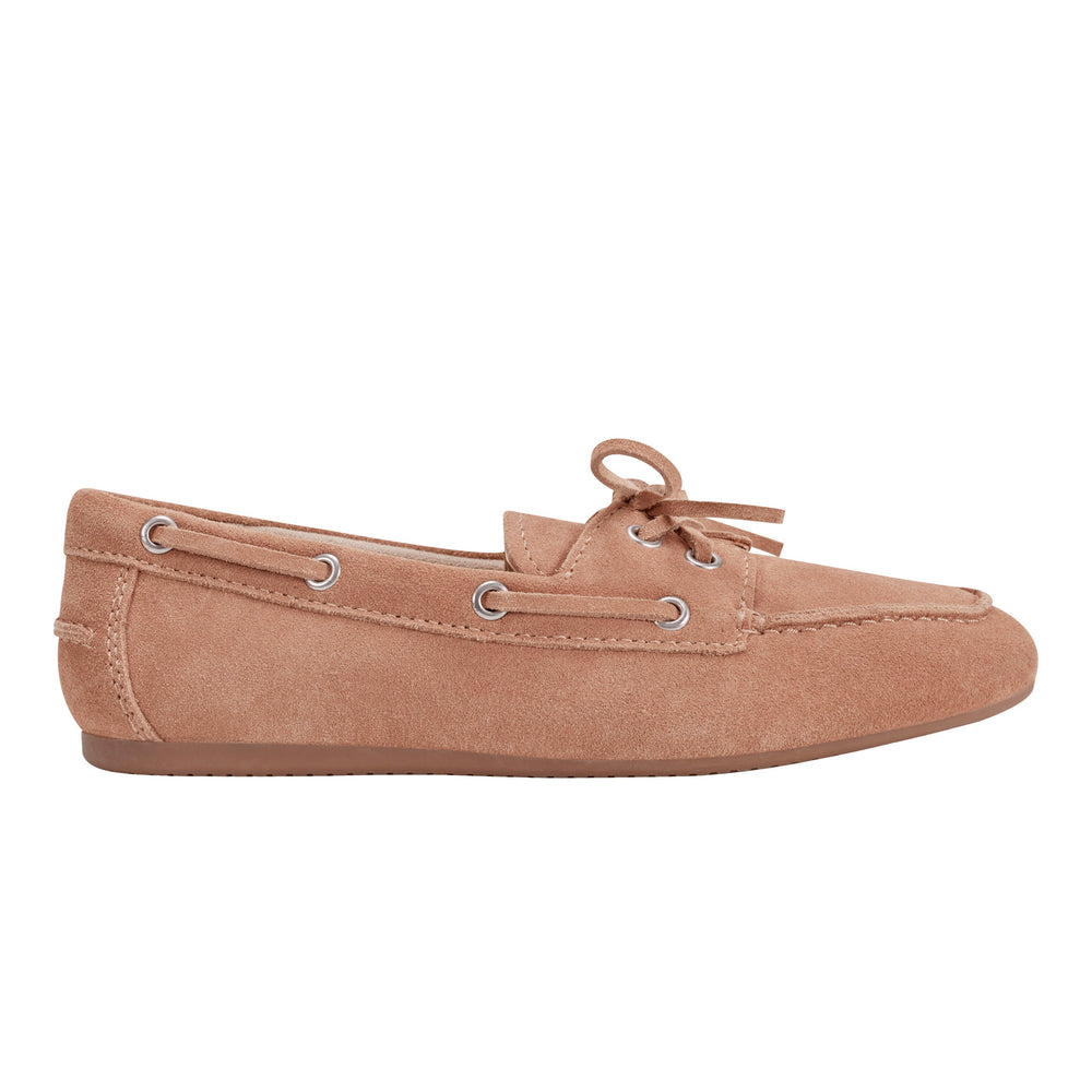Marc Fisher Uleena Boat Shoe In Natural Suede V Uleena Mna01 | Natural Suede