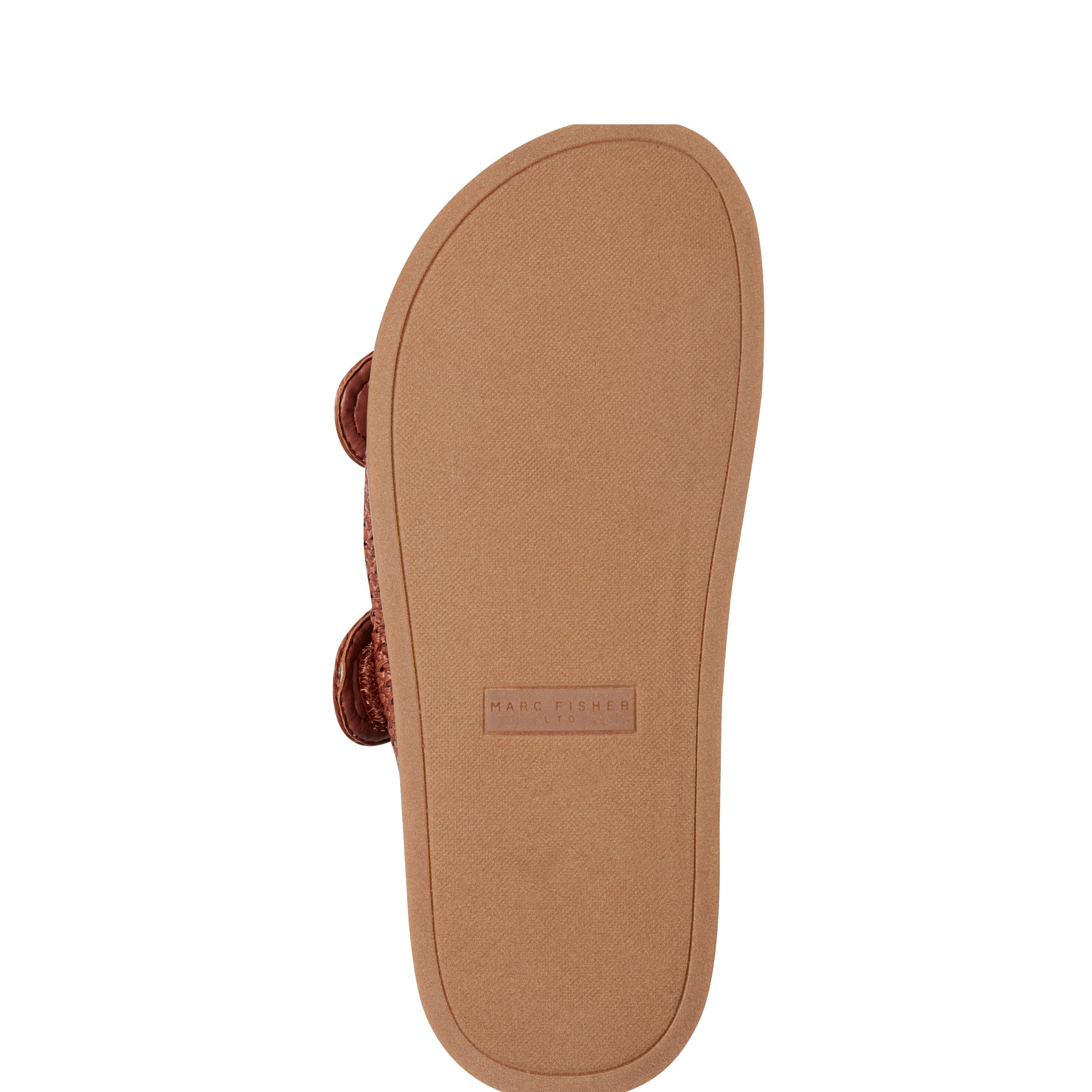 Marc Fisher Valena Woven Footbed Sandal | Brown Raffia