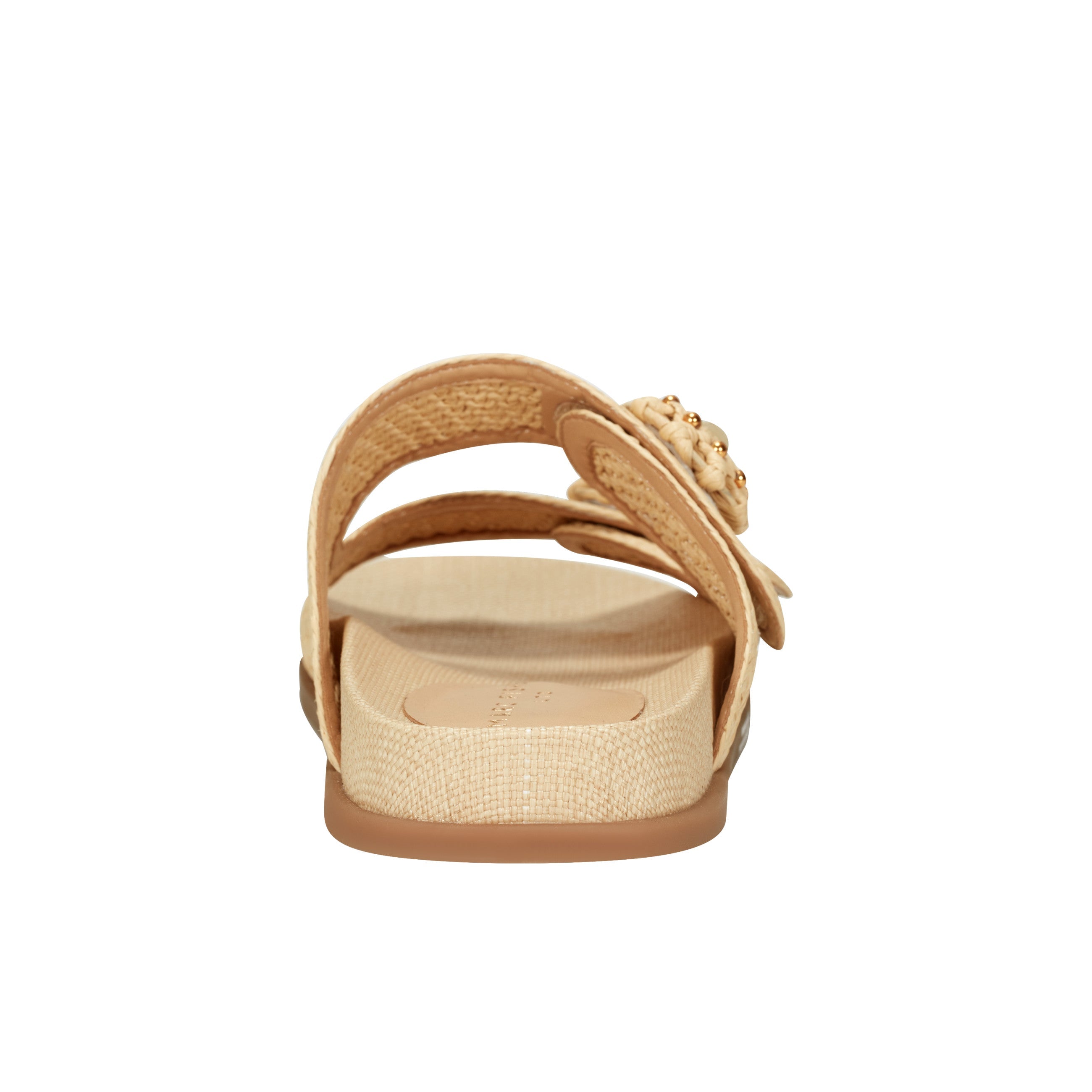 Marc Fisher Valena Woven Footbed Sandal | Natural Raffia