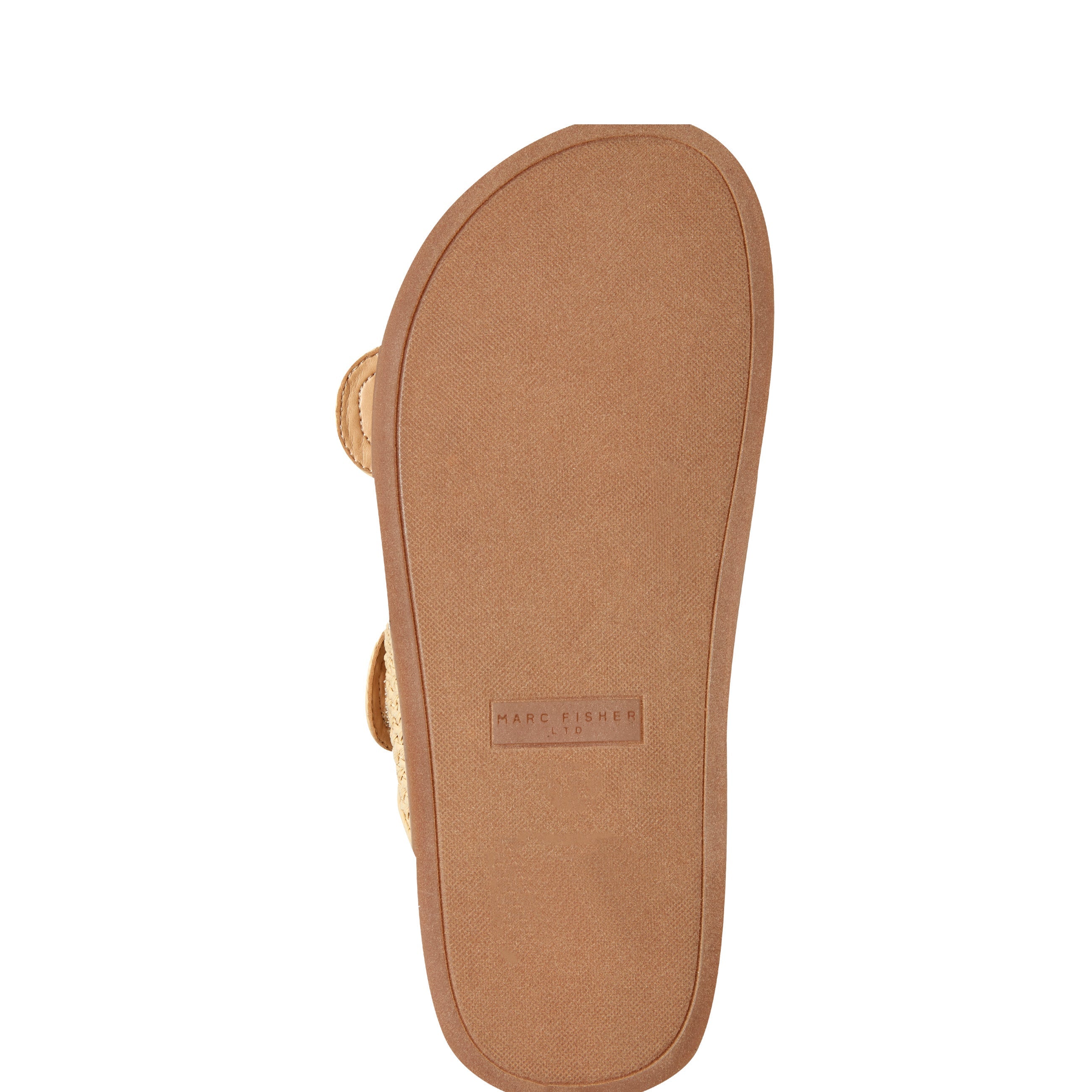 Marc Fisher Valena Woven Footbed Sandal | Natural Raffia