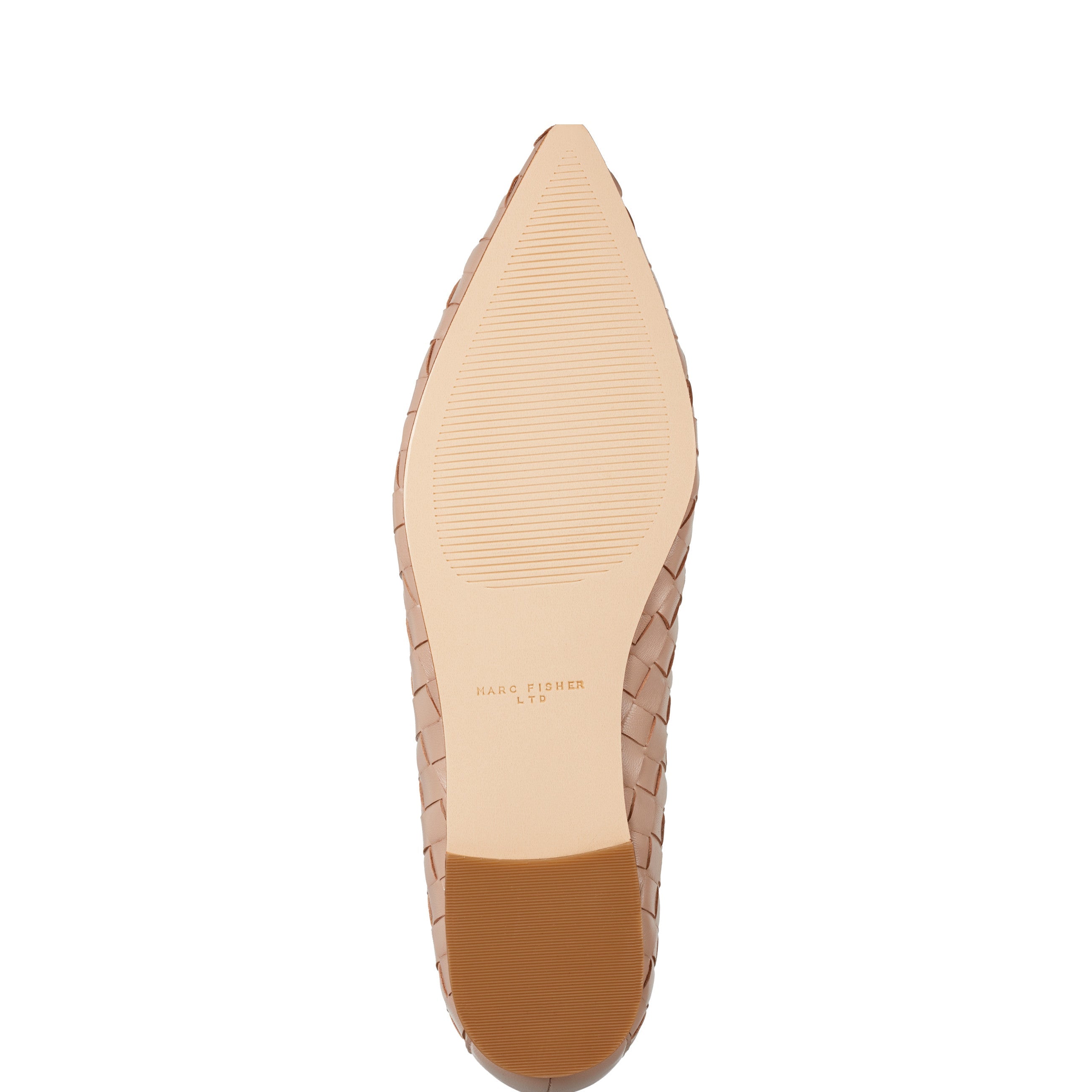 Marc Fisher Damaria Woven Flat | Natural Leather