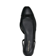 Marc Fisher Dela Closed Toe Slingback Dress Flat | Black Mesh