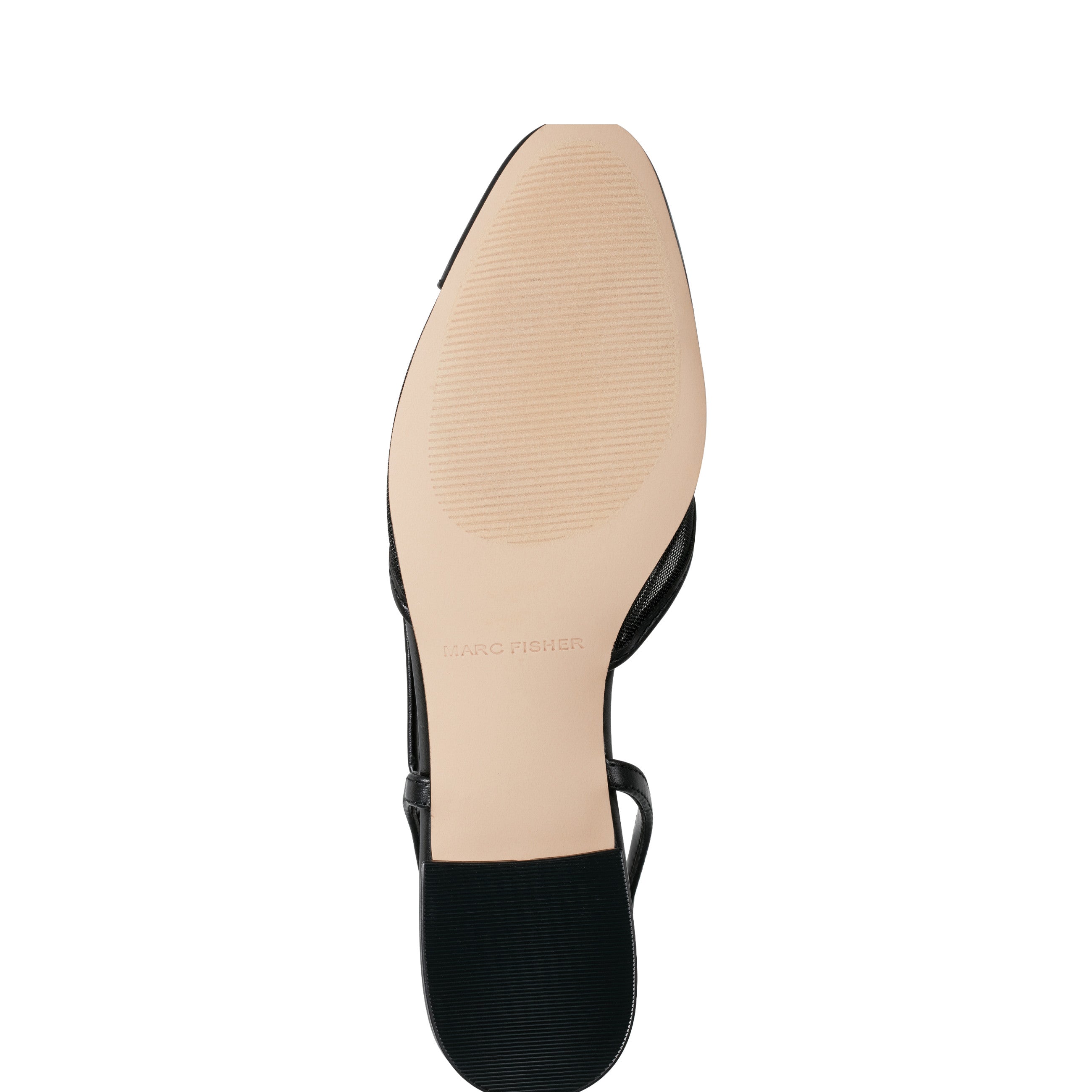 Marc Fisher Dela Closed Toe Slingback Dress Flat | Black Mesh
