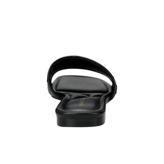 Marc Fisher Lecee Woven Flat Sandal | Black