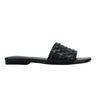 Marc Fisher Lecee Woven Flat Sandal | Black