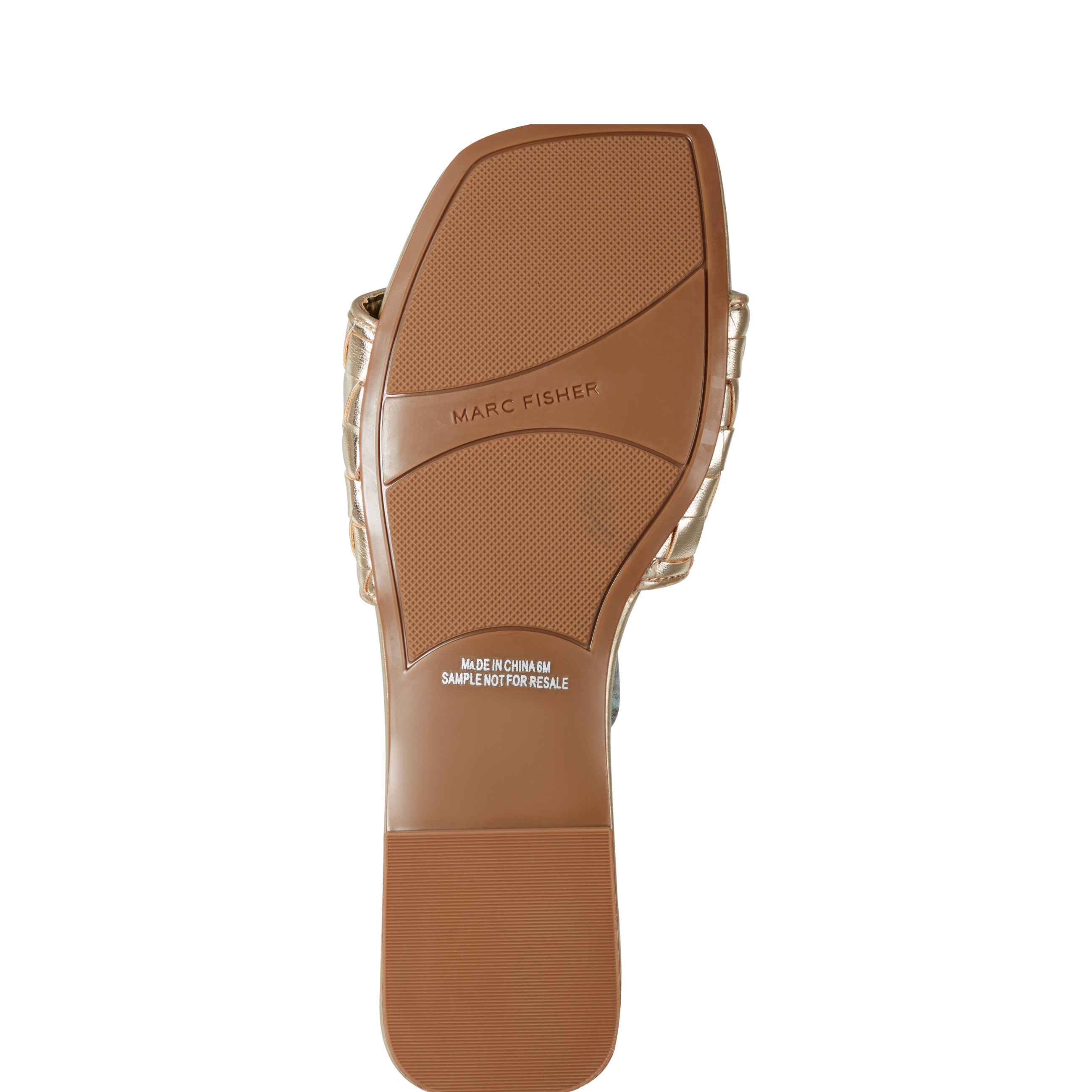 Marc Fisher Lecee Woven Flat Sandal | Platino