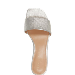Marc Fisher Olysa Slide Dress Sandal | Platino Leather