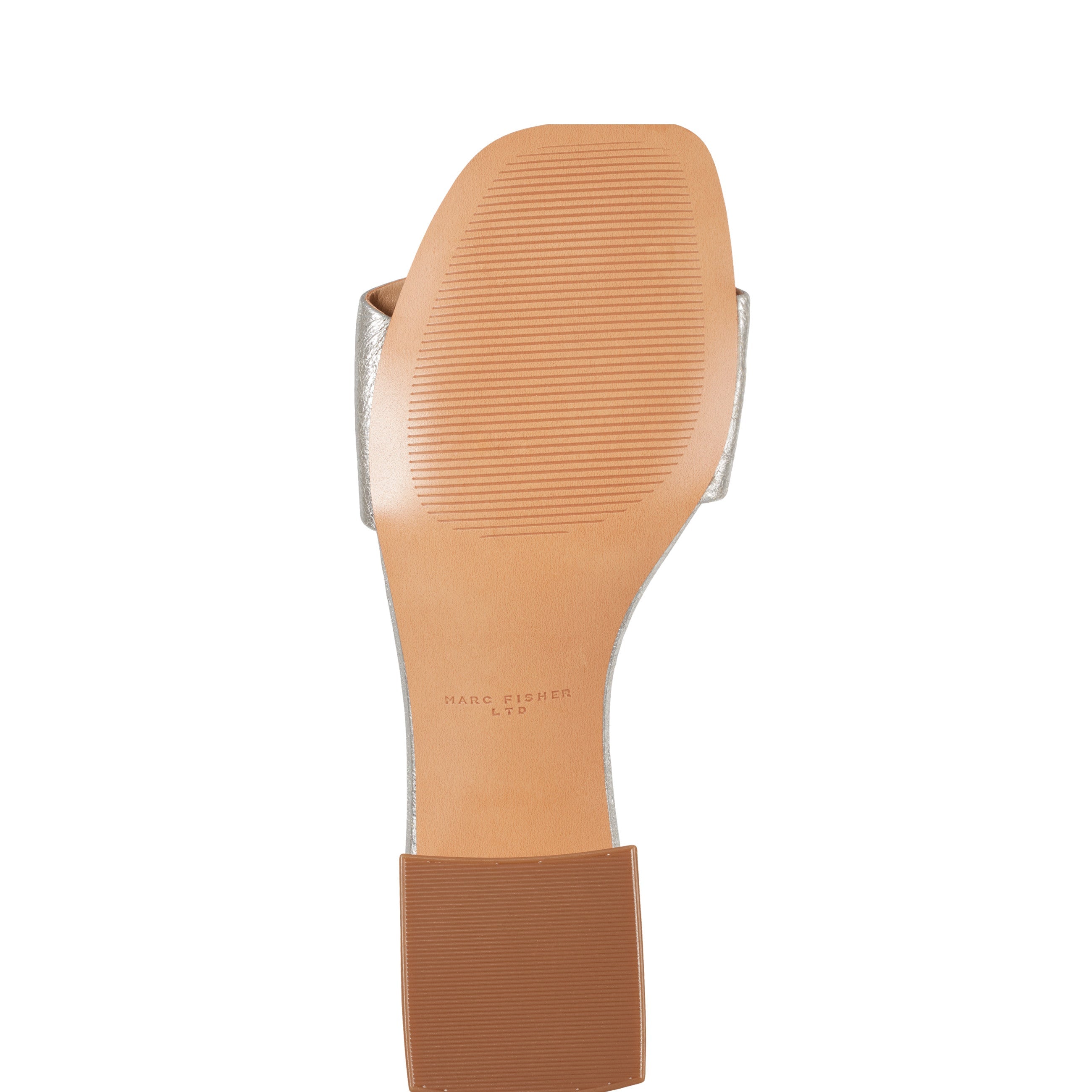 Marc Fisher Olysa Slide Dress Sandal | Platino Leather