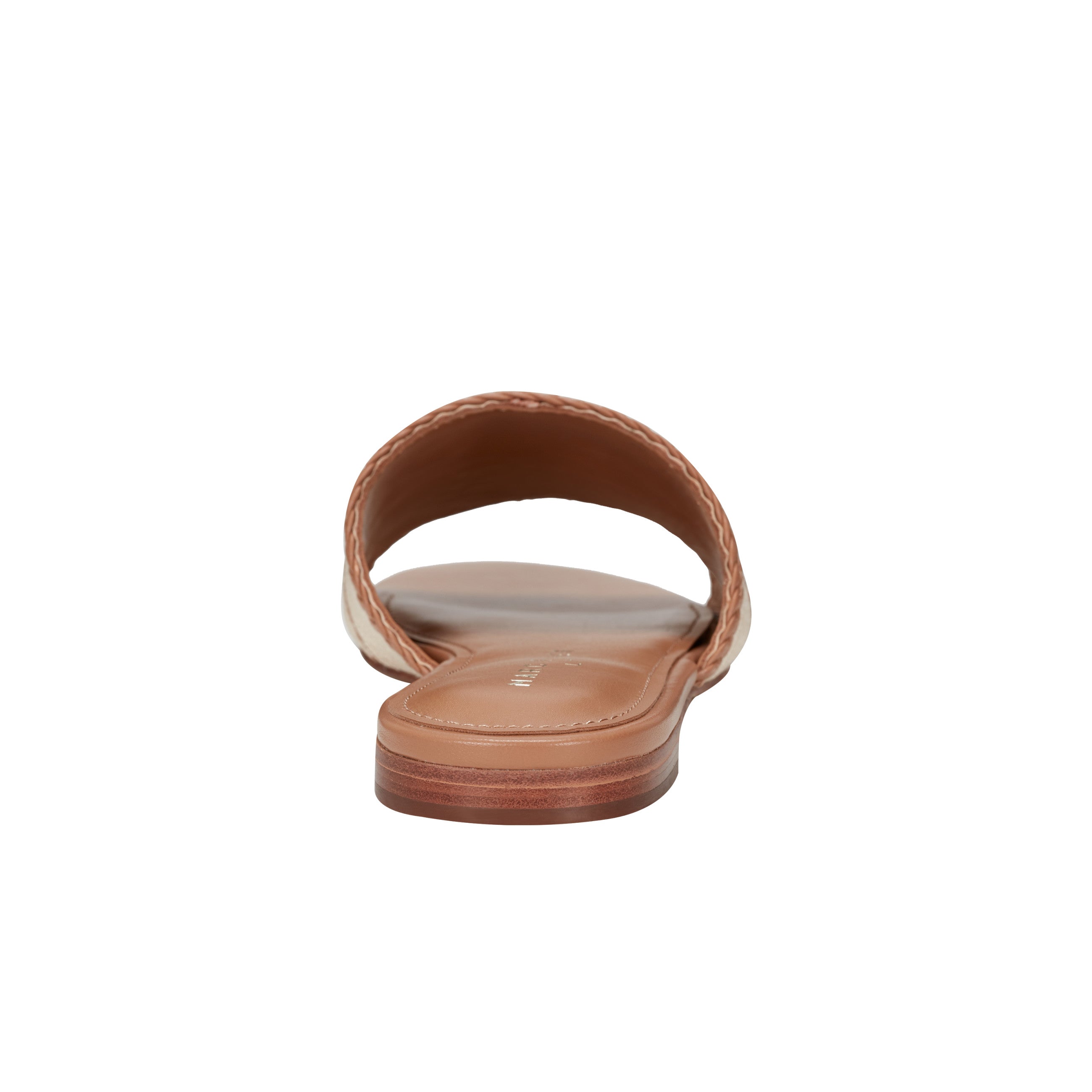 Marc Fisher Zuri Flat Slide Sandal | Natural/Brown