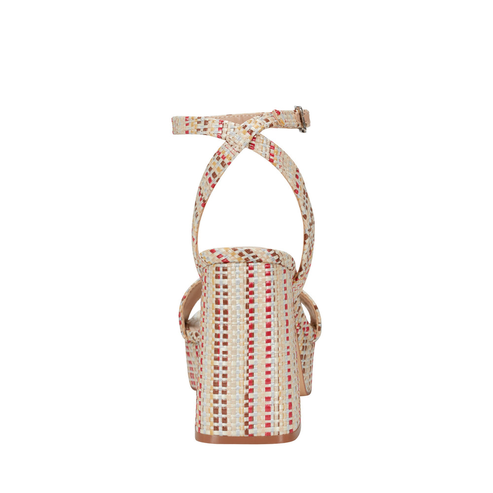 Marc Fisher Sadel Platform Sandal | Multi Raffia