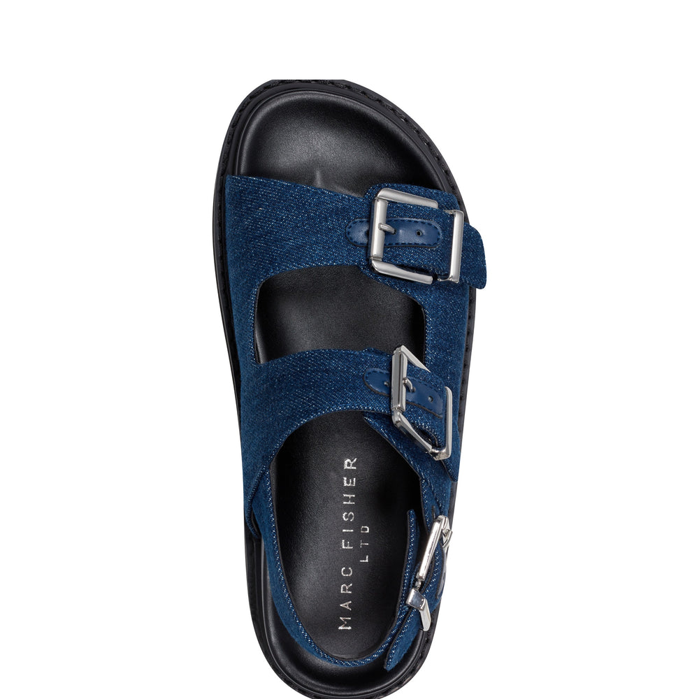 Marc Fisher Agenda Footbed Sandal | Denim